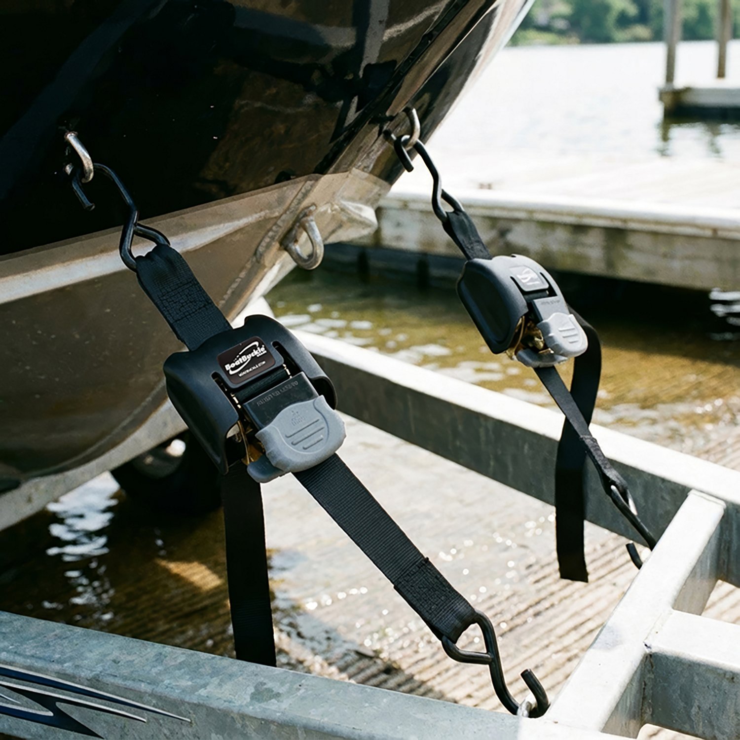 (Pair) Boatbuckle G2 Gen2 F08893 Retractable Transom Tie-Down System With Hardware