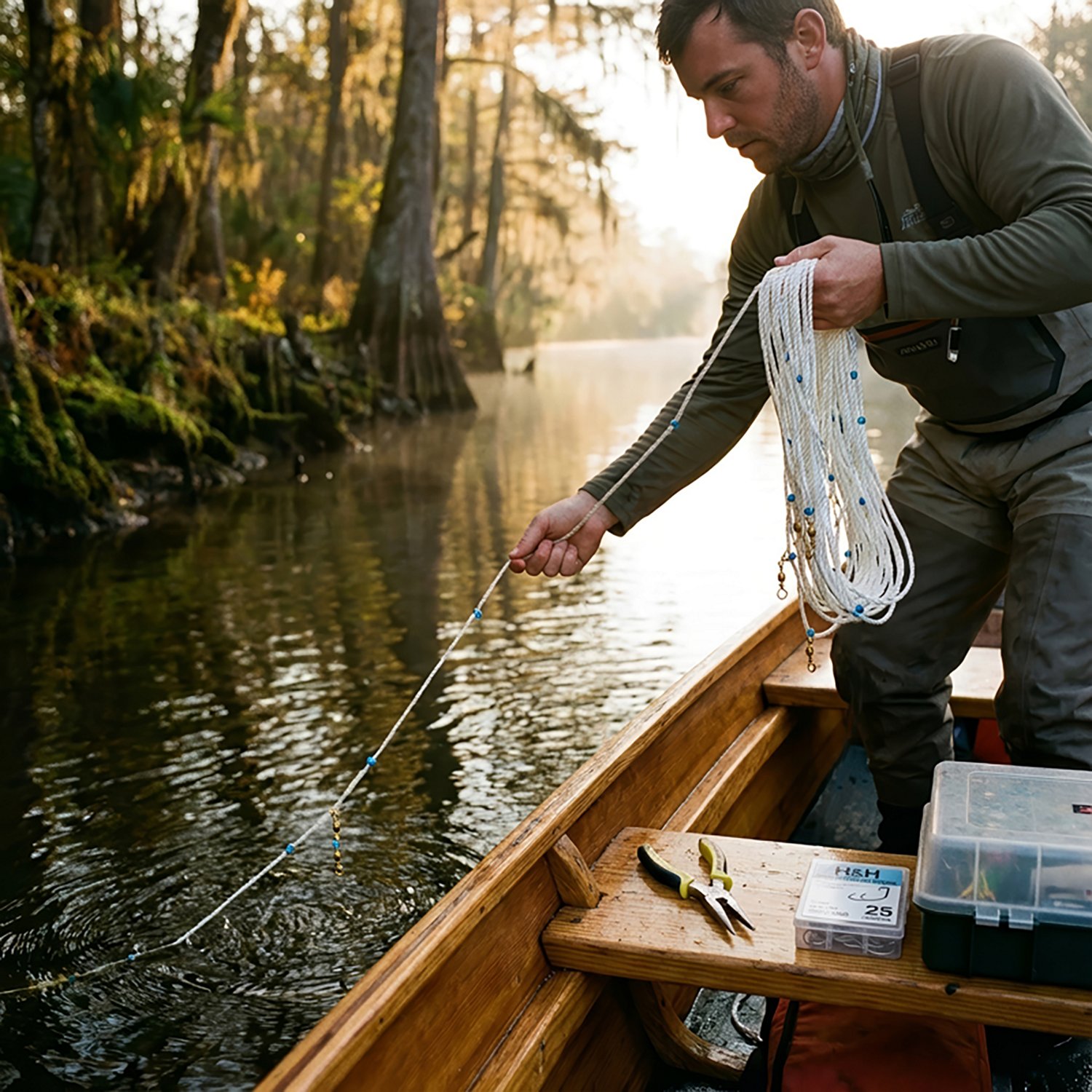 H&H Lure Skinning Pliers and 150' Trotline Combo - view number 2