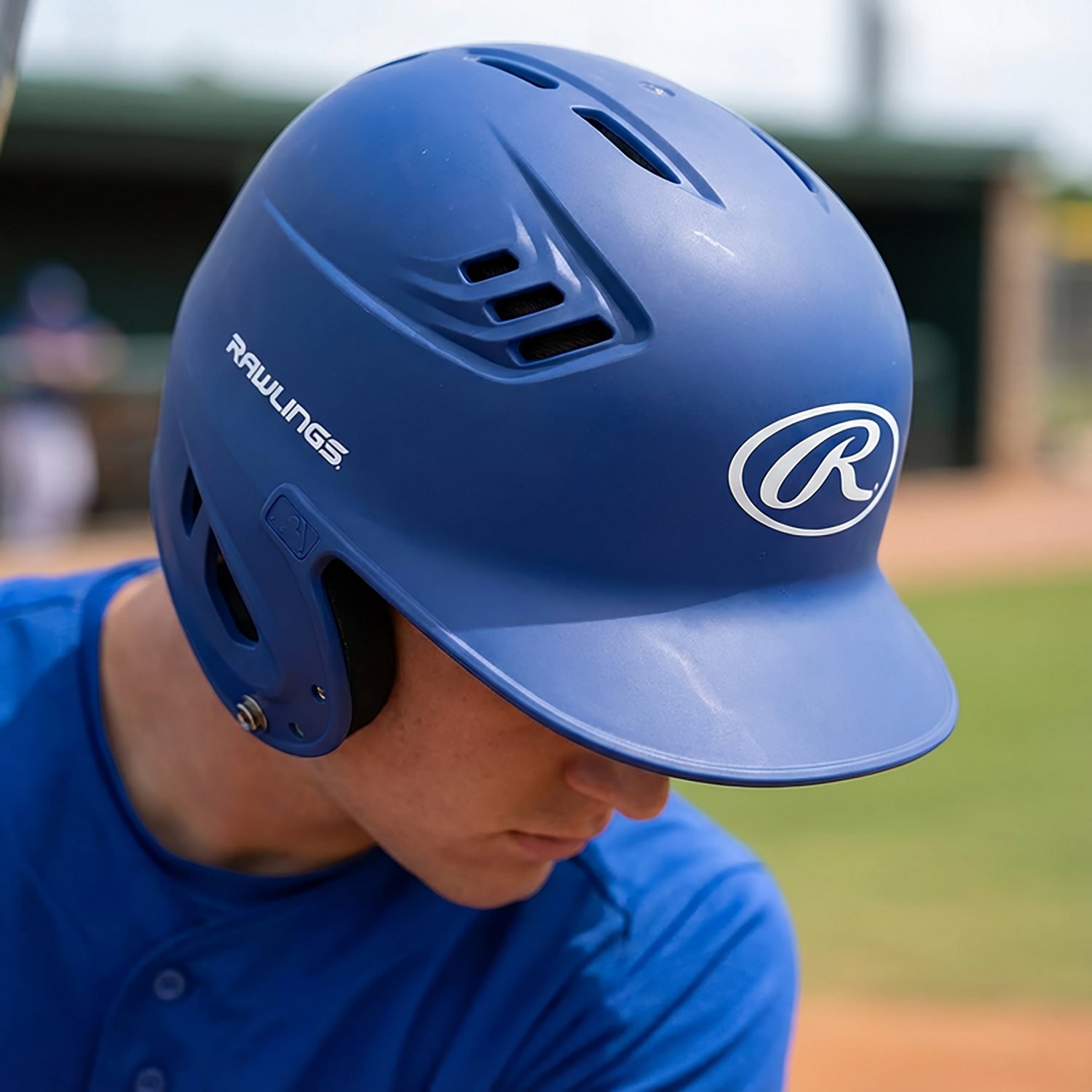 Rawlings Adults' R16 Matte Finish Batting Helmet                                                                                 - view number 3