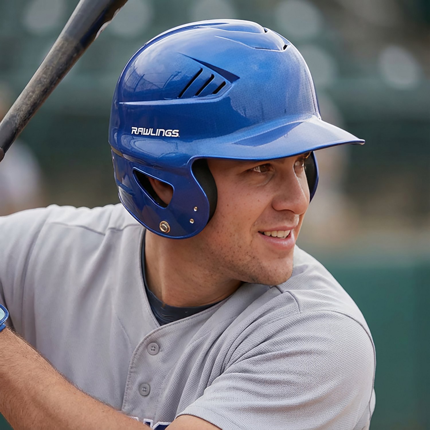 Rawlings Adults' Coolflo Metallic Baseball Batting Helmet                                                                        - view number 4