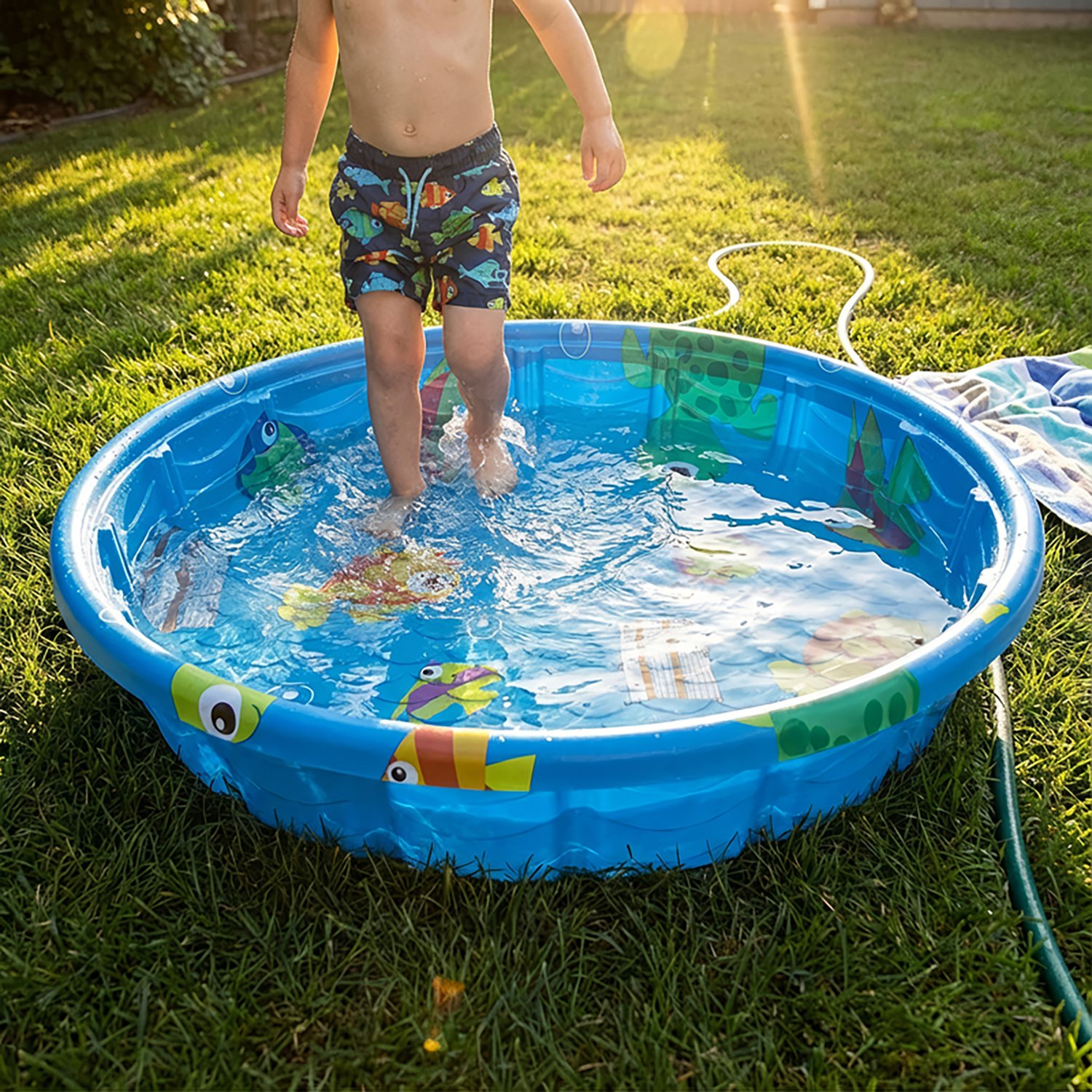 Funsicle 4.92ft x 11.4in Wondrous Ocean Round Wading Kids' Pool - view number 5