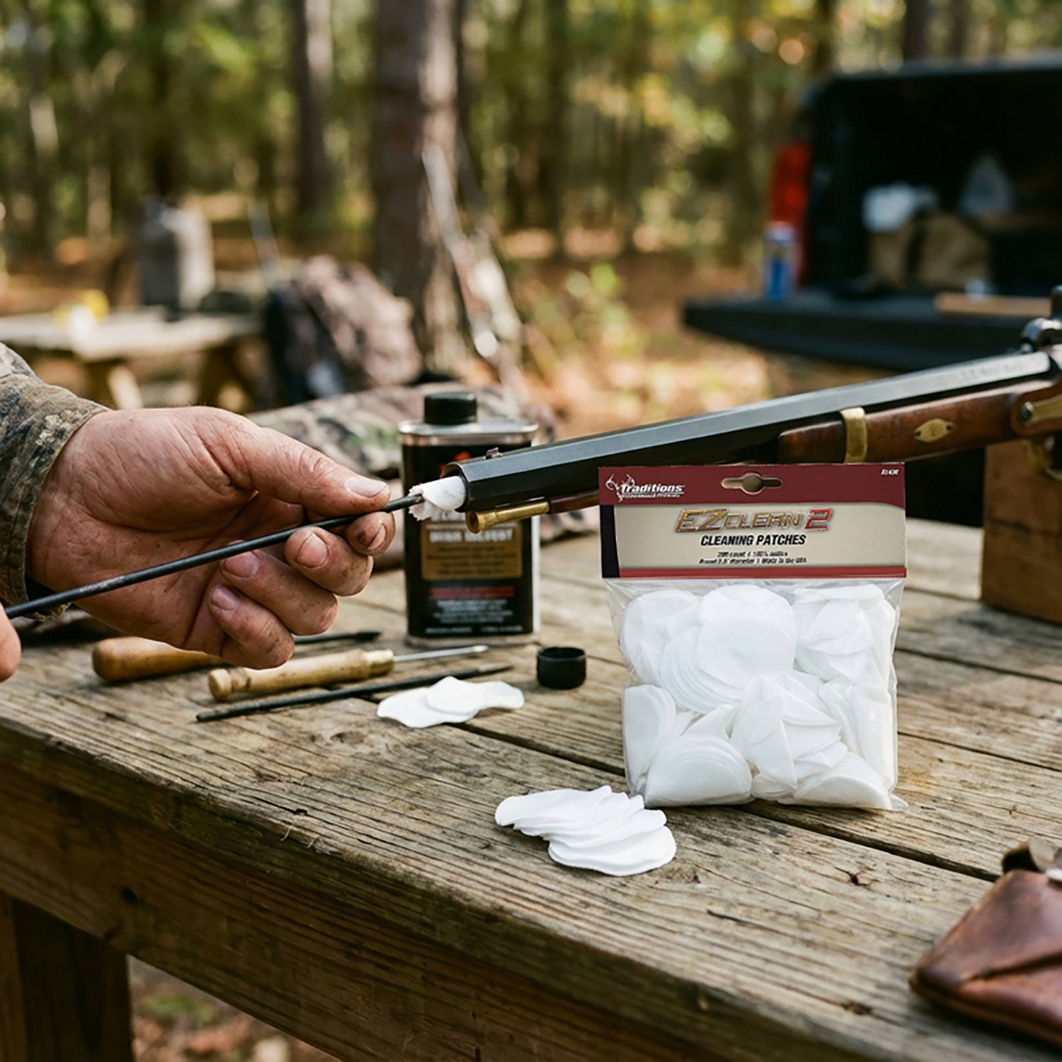 Traditions EZ Clean 2 .45 - .54 Caliber Cleaning Patches 200-Pack - view number 2