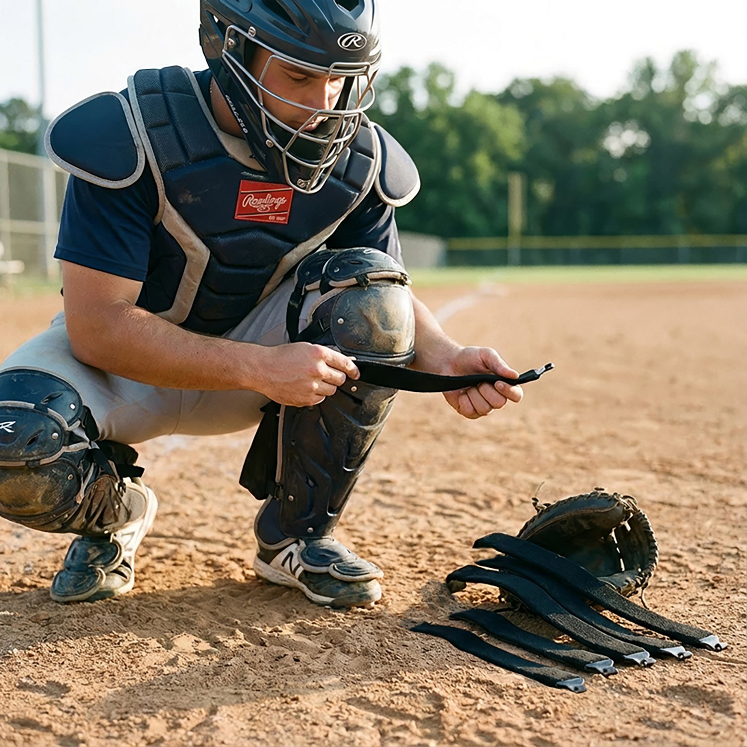 Rawlings Replacement Leg Guard Straps 6-Pack - view number 2