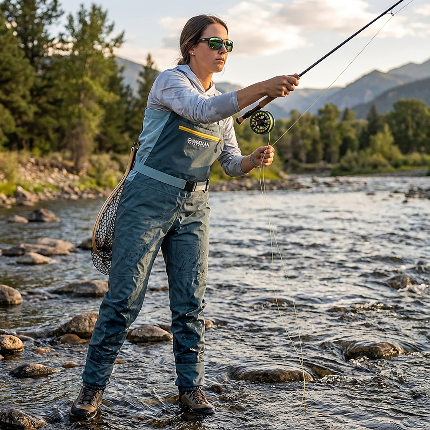 Magellan Outdoors Women's Freeport Breathable Stockingfoot Wader - view number 3