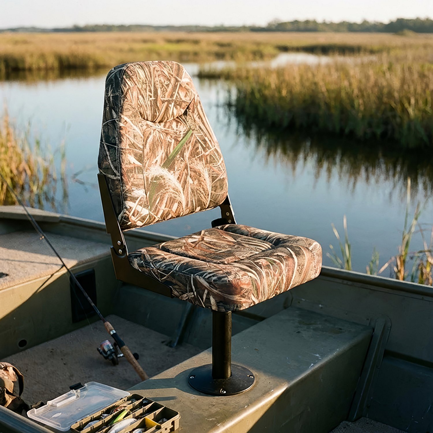 Marine Raider Camo High-Back Boat Seat - view number 3