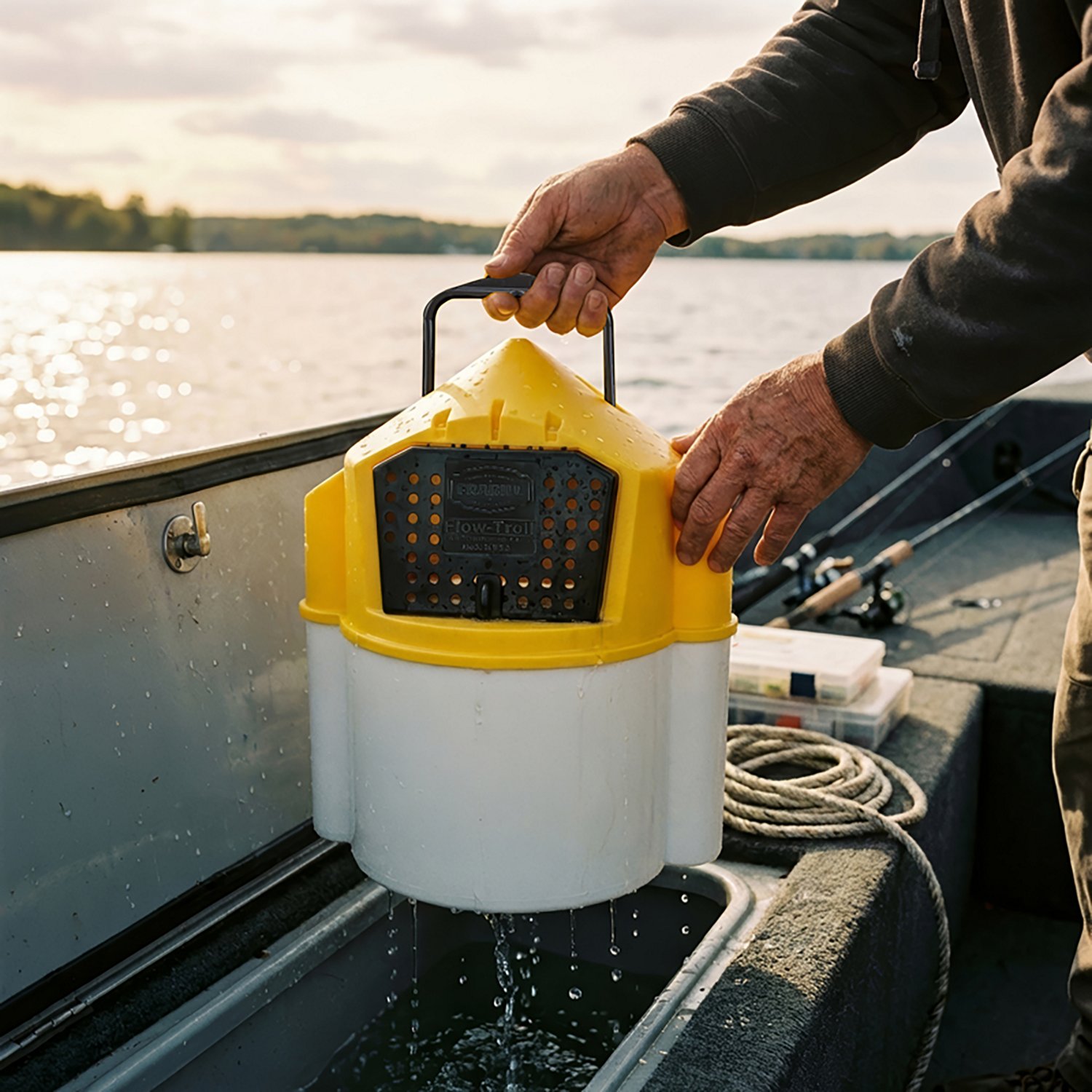 Frabill Magnum Flow-Troll® 10 qt. Aerator Bucket - view number 3