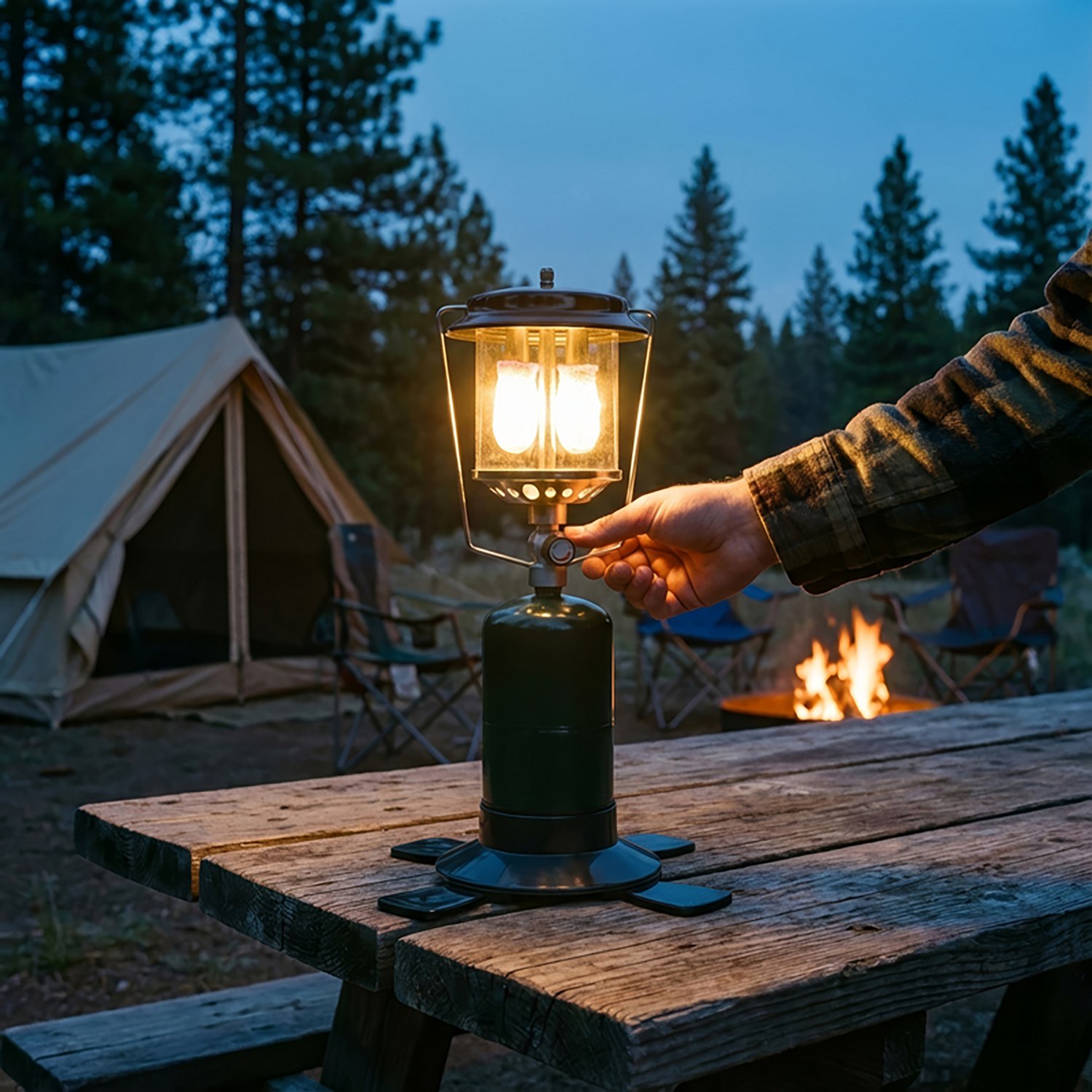 Magellan Outdoors Double Mantle Propane Lantern - view number 2