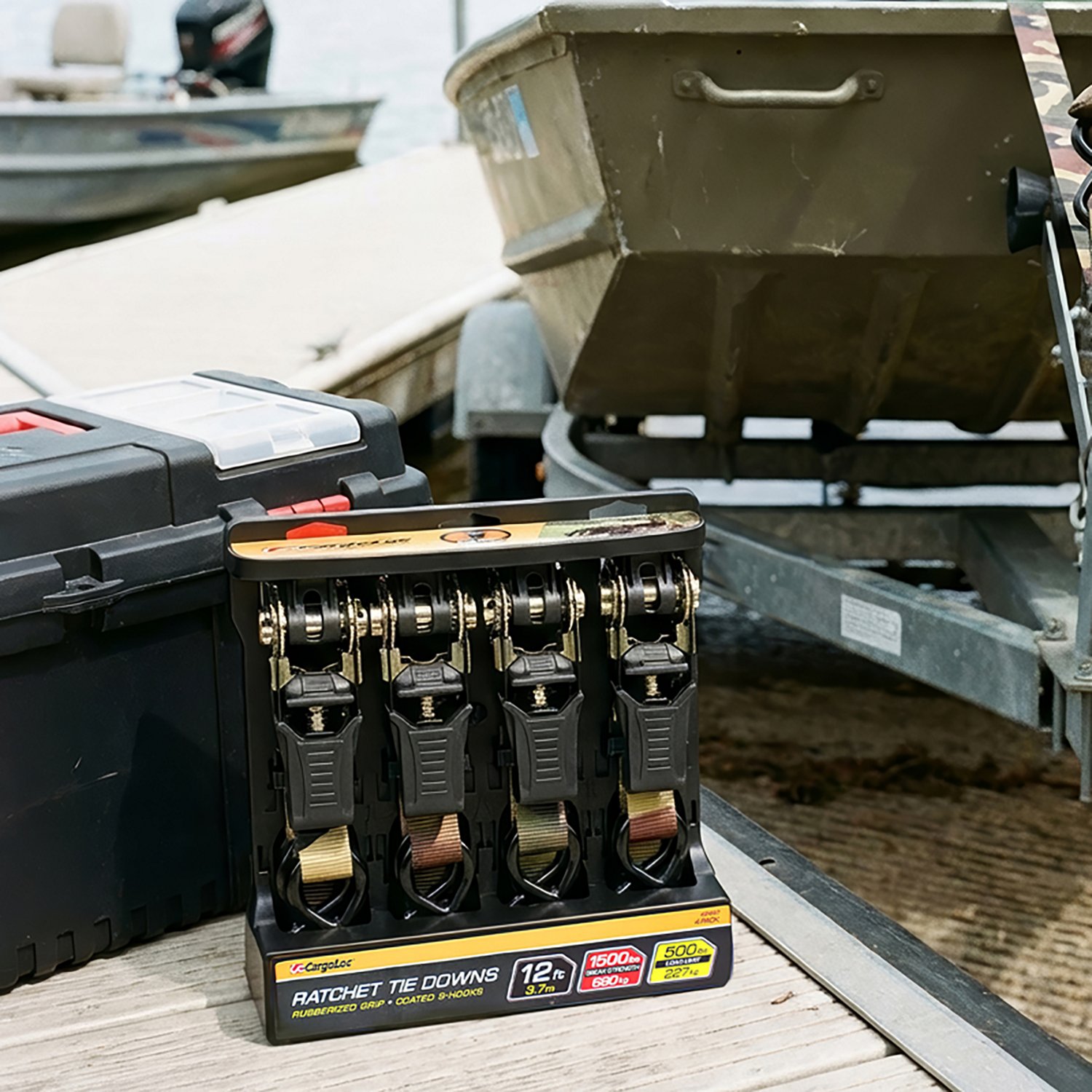 CargoLoc 12' Camo Ratchet Tie-Downs 4-Pack - view number 4