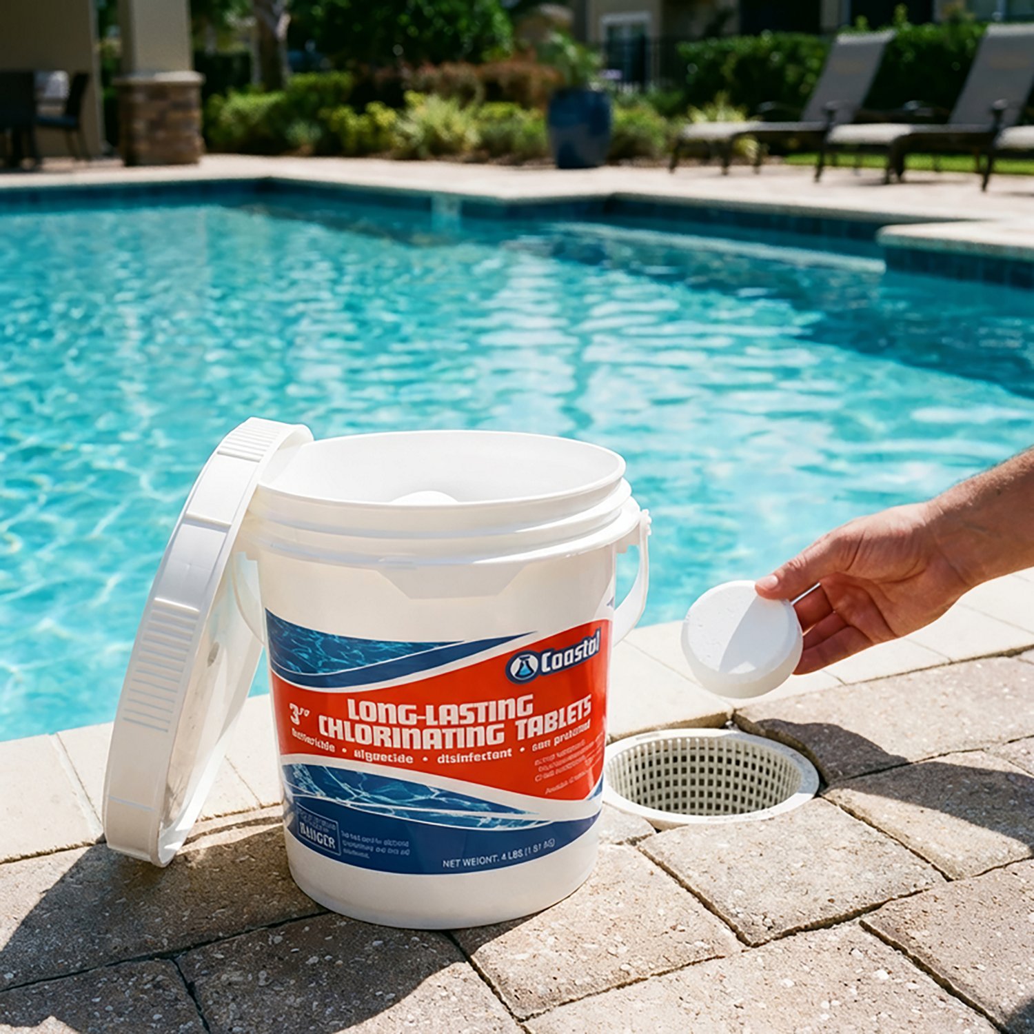 Coastal Long-Lasting 3" 4 lb. Chlorinating Tablets                                                                               - view number 2