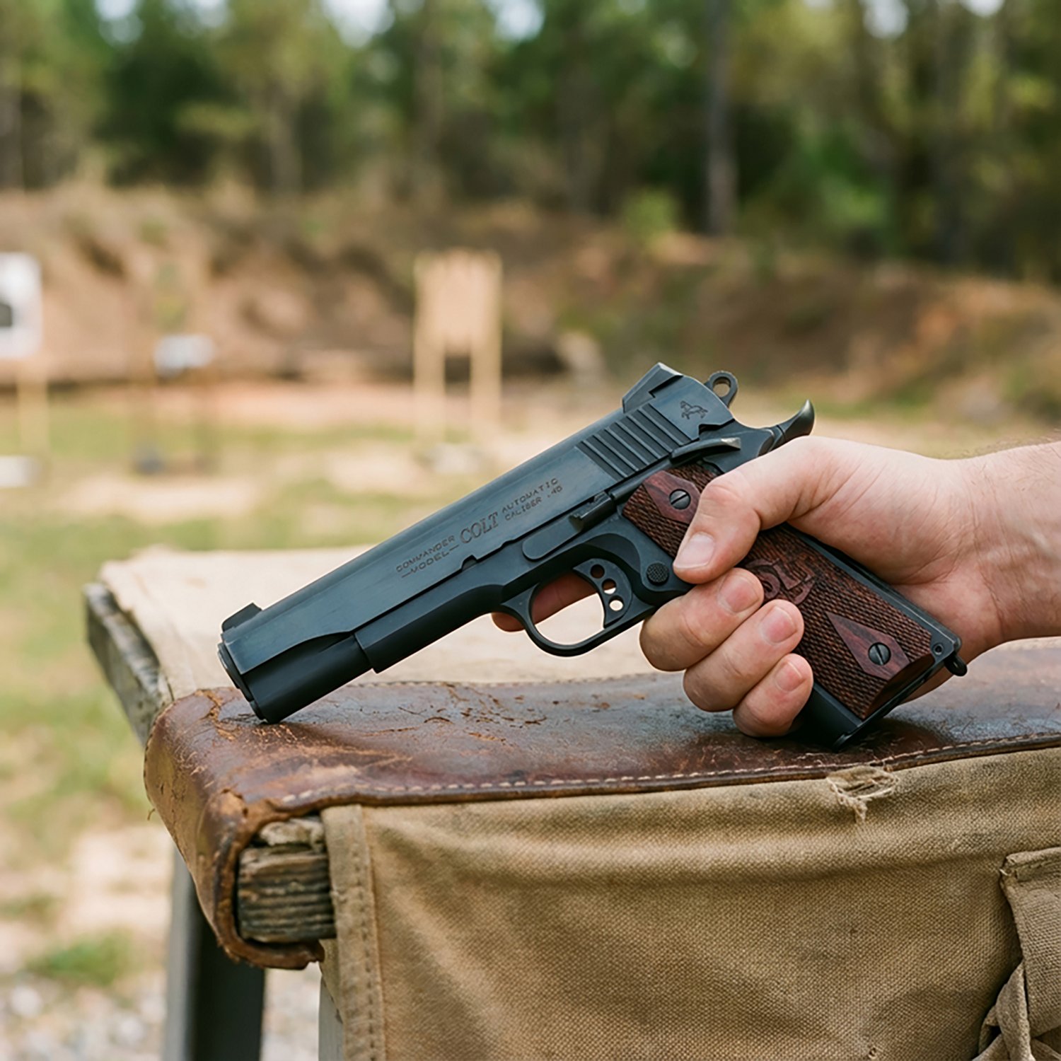 Colt Lightweight Commander 1911 SAO .45 ACP Pistol - view number 2
