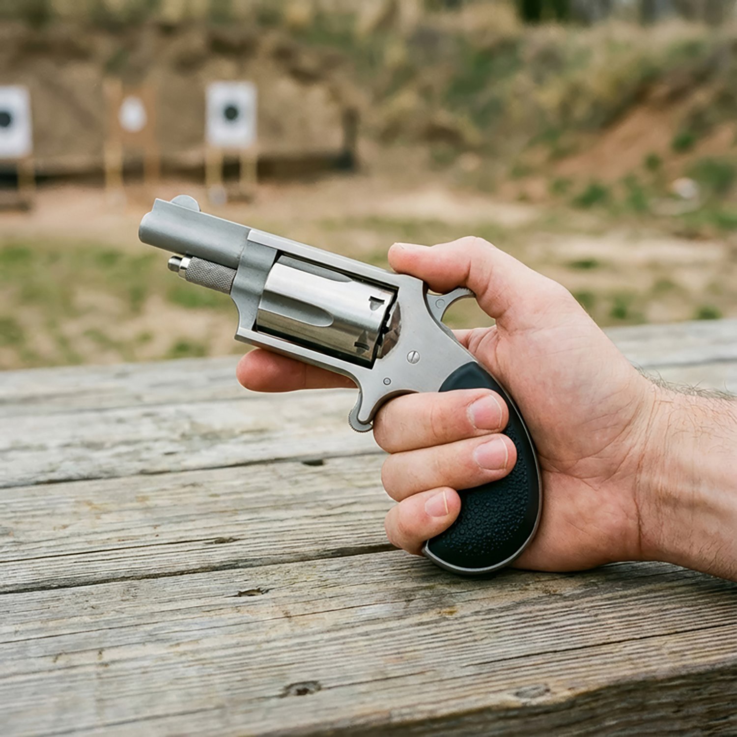 North American Arms Rubber Grip .22 WMR Revolver - view number 2