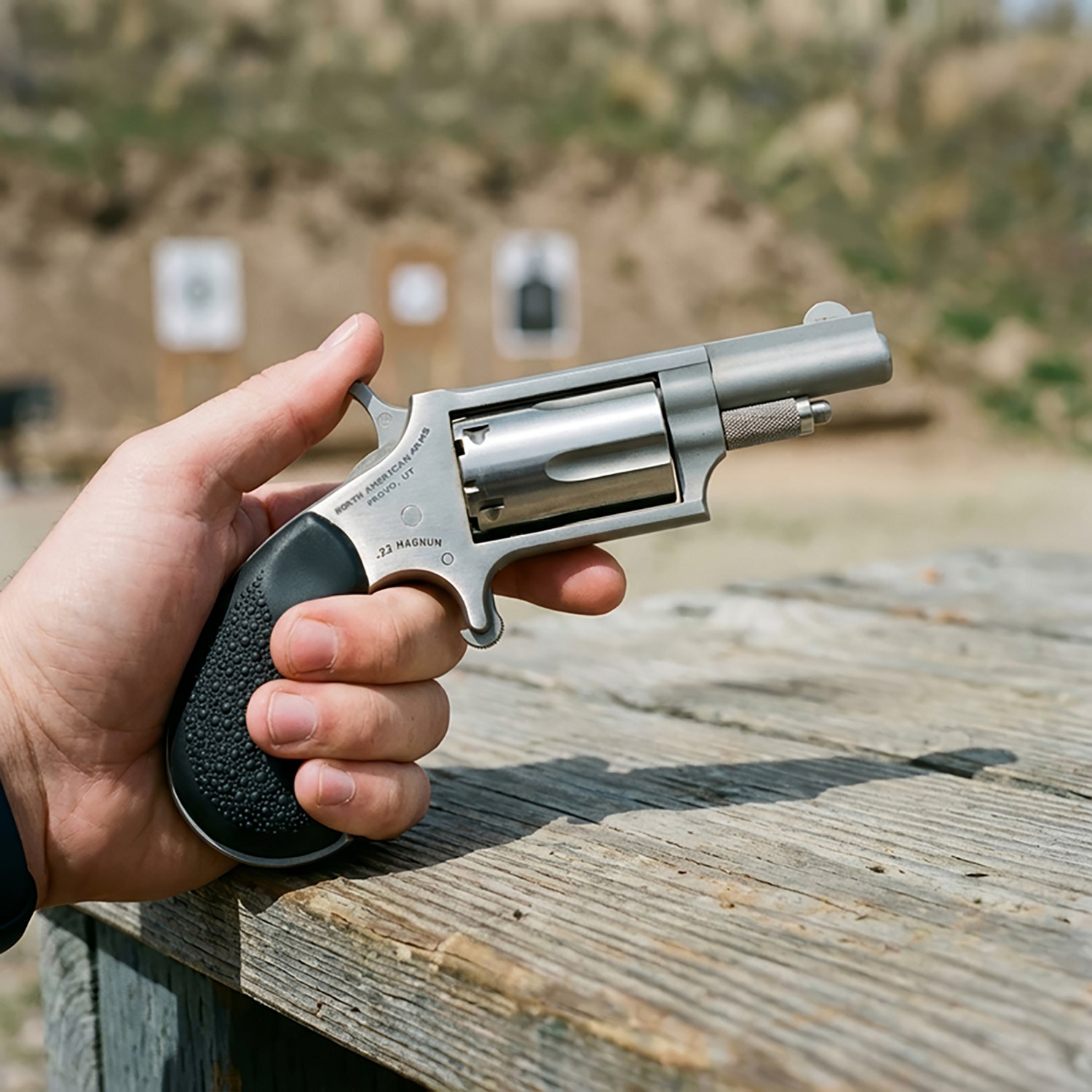 North American Arms Rubber Grip .22 WMR Revolver - view number 3