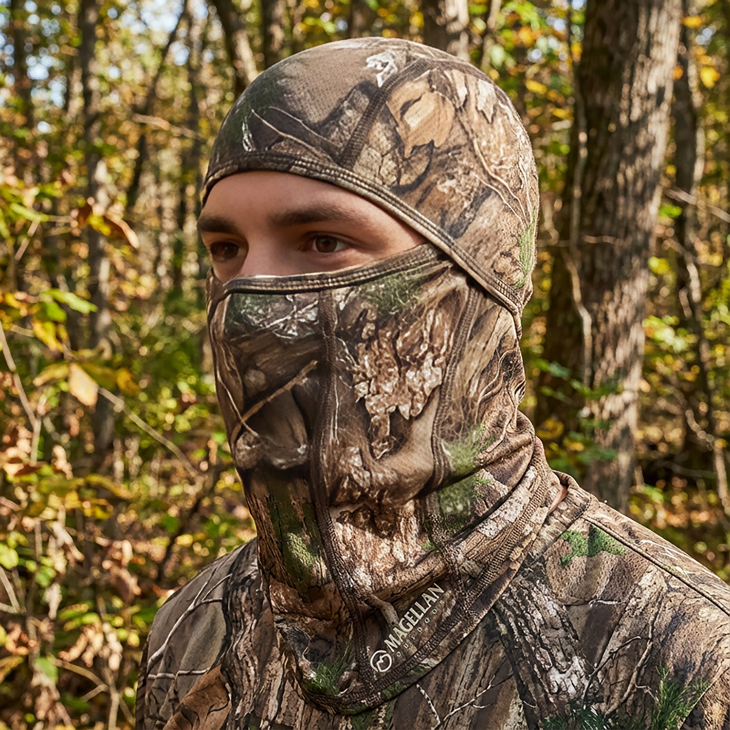 Magellan Outdoors Men's Eagle Pass Mesh Lightweight Camo/Hunting Face Mask                                                       - view number 3