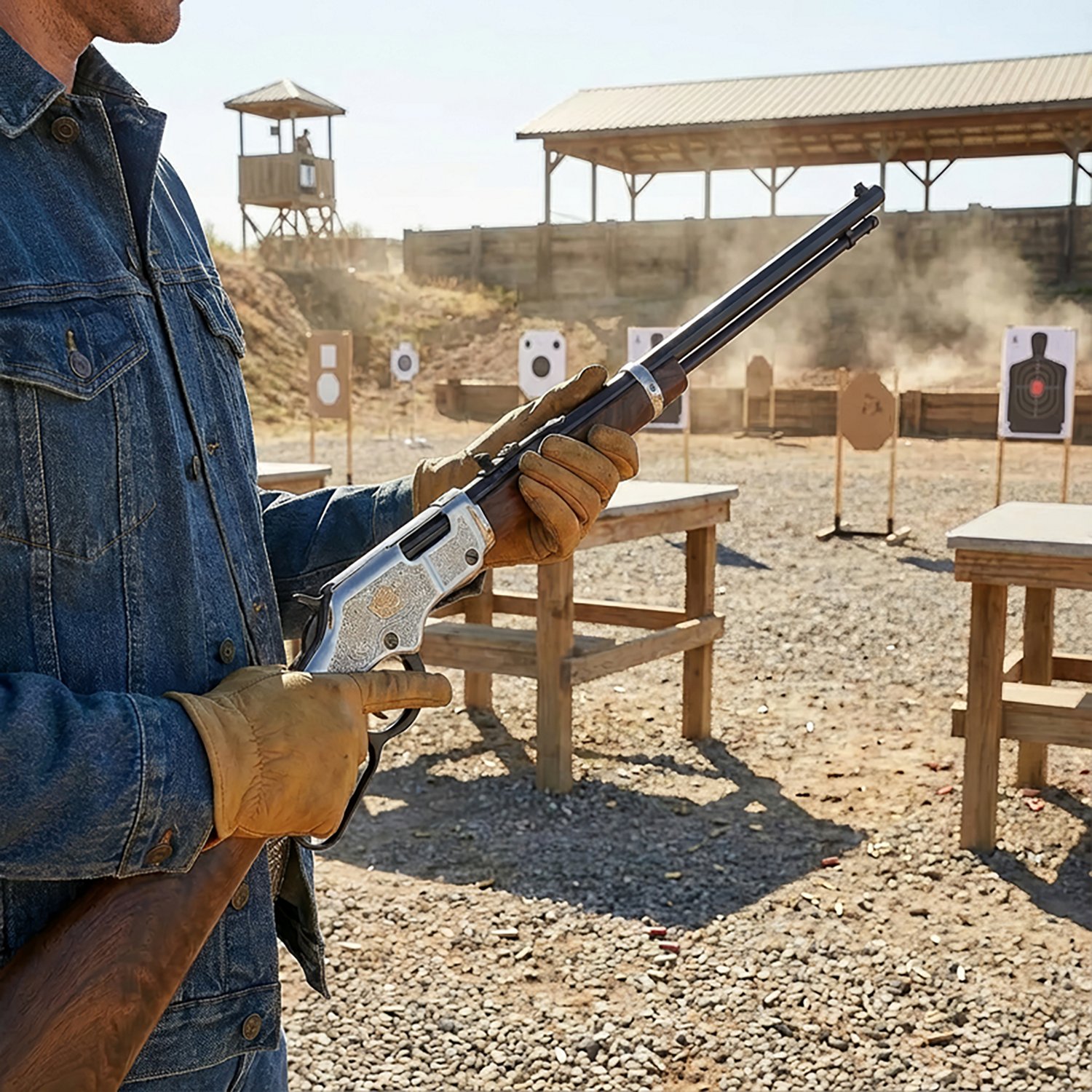 Henry Engraved American Beauty .22 LR/Long/Short Lever-Action Rifle - view number 4
