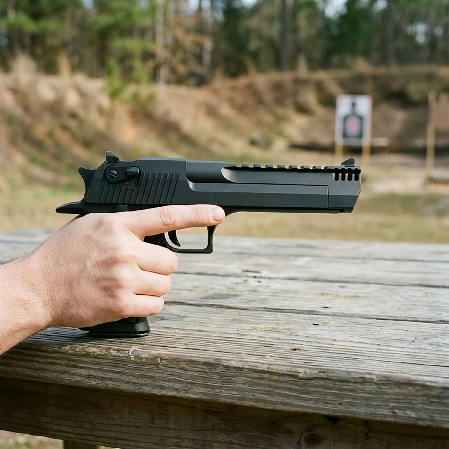 Magnum Research Desert Eagle Mark XIX Muzzle Brake 44 MAG Full-Size 8-Round Pistol                                               - view number 3