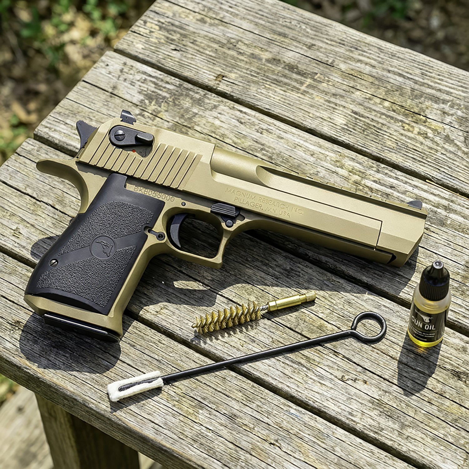 Magnum Research Desert Eagle Mark XIX Burnt Bronze 50 AE Full-Size 7-Round Pistol - view number 3