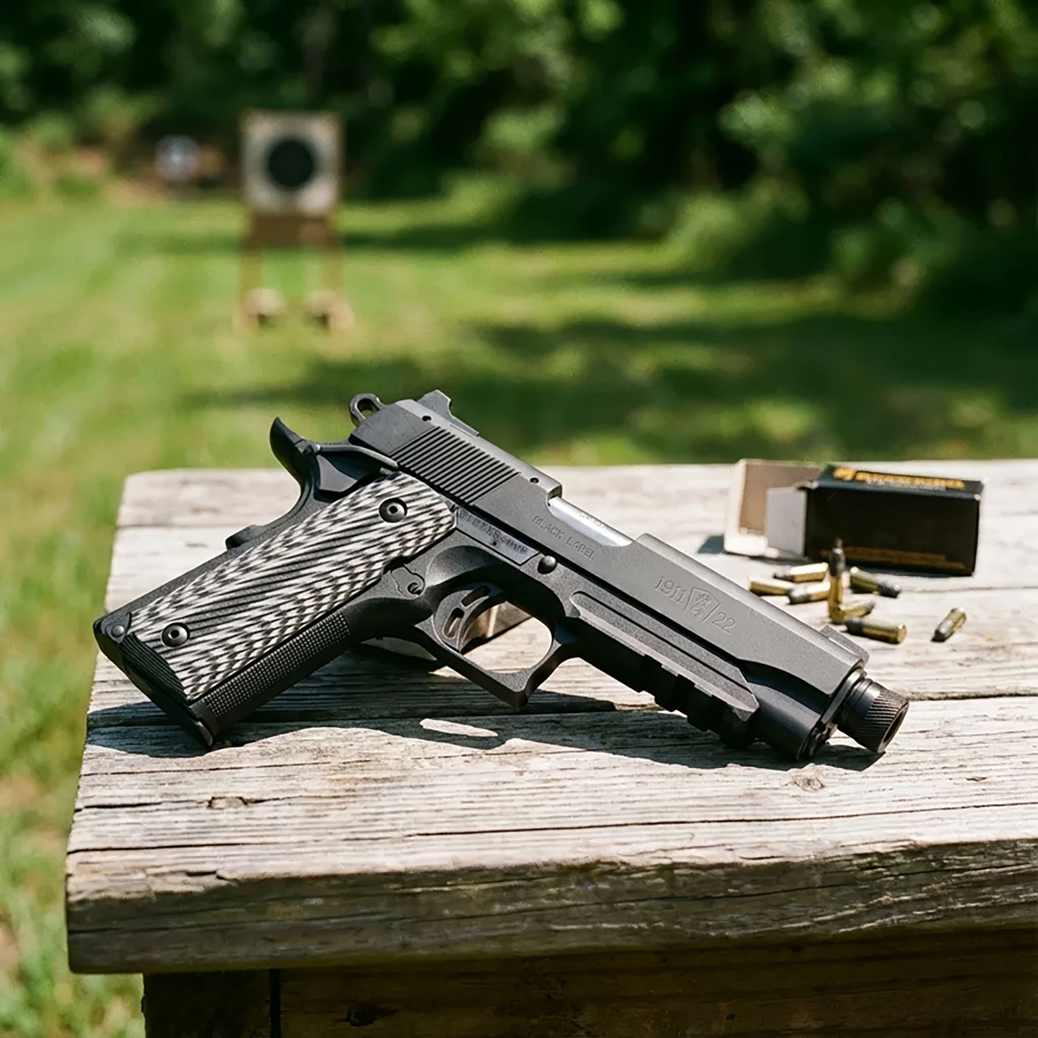 Browning 1911-22 Compact Black Label Suppressor Ready .22 LR Pistol - view number 3