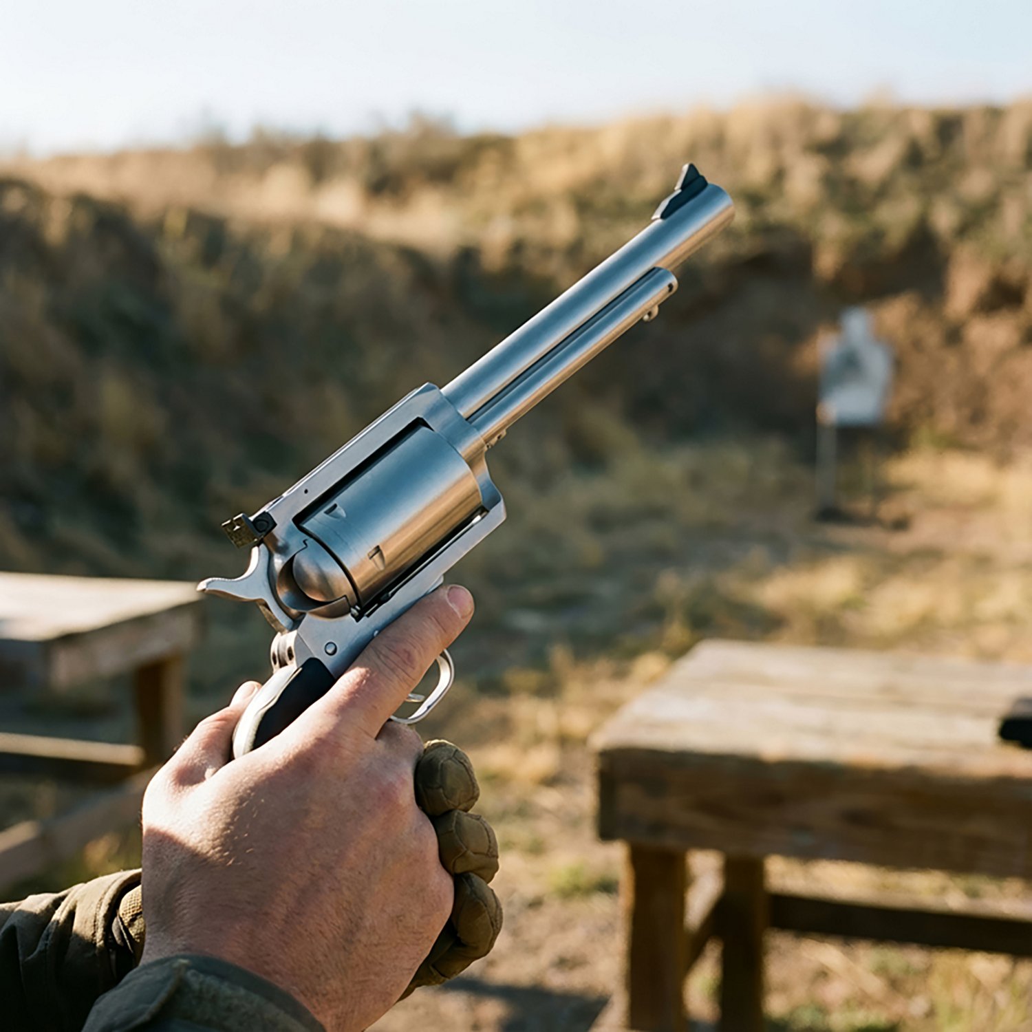 Magnum Research BFR Long Cylinder SS .45-70 Government Revolver - view number 3