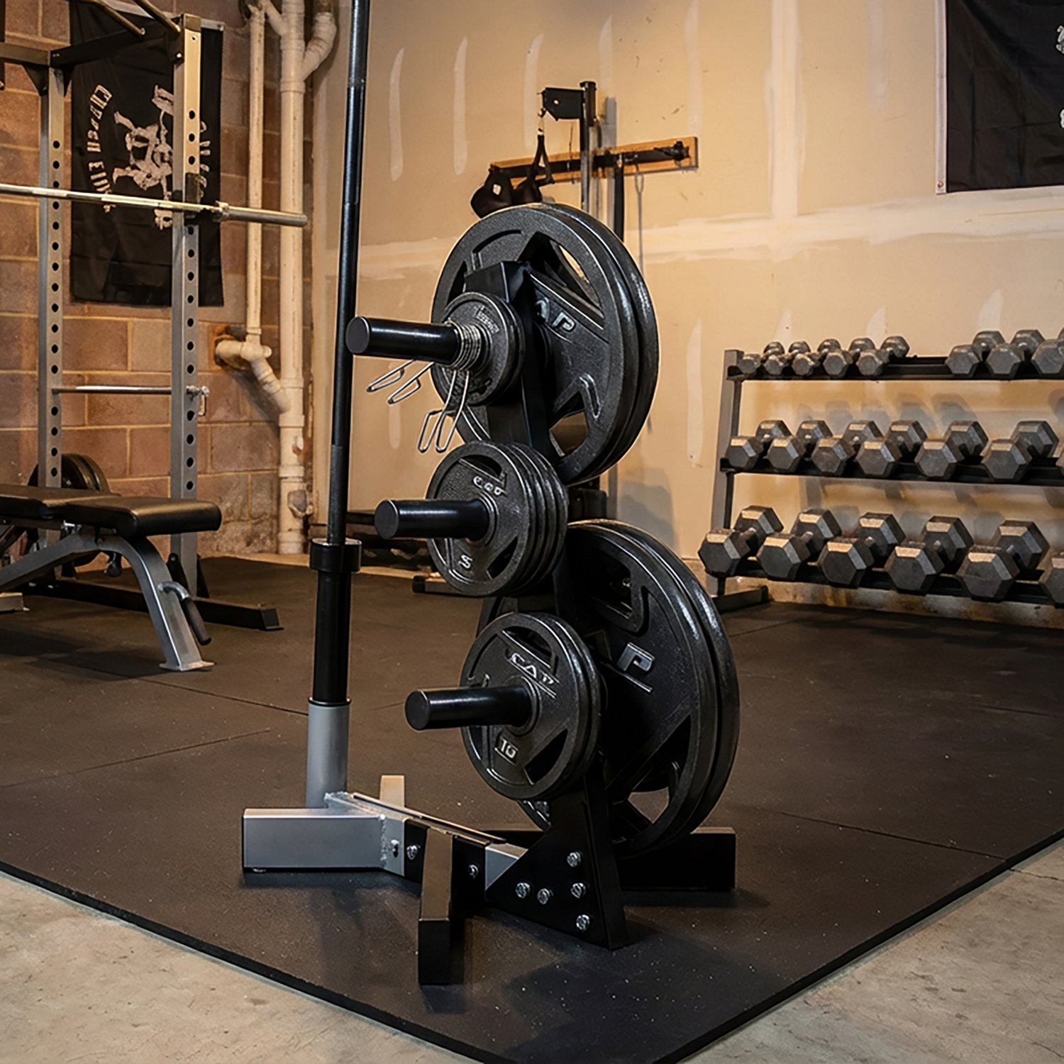 CAP Barbell 2 in Olympic Plate Tree Storage Rack - view number 6