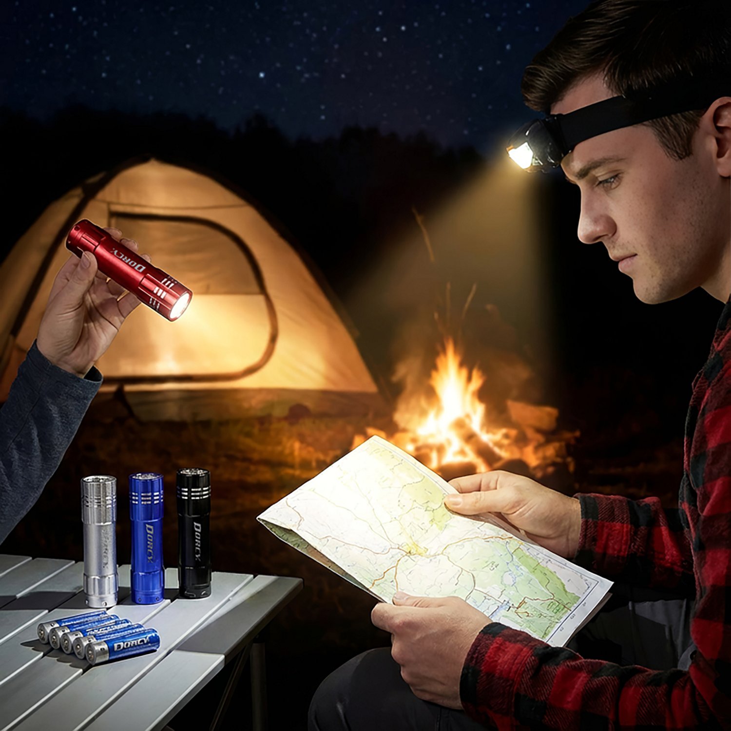 Dorcy COB Flashlight and Headlamp Combo 6-Pack - view number 2