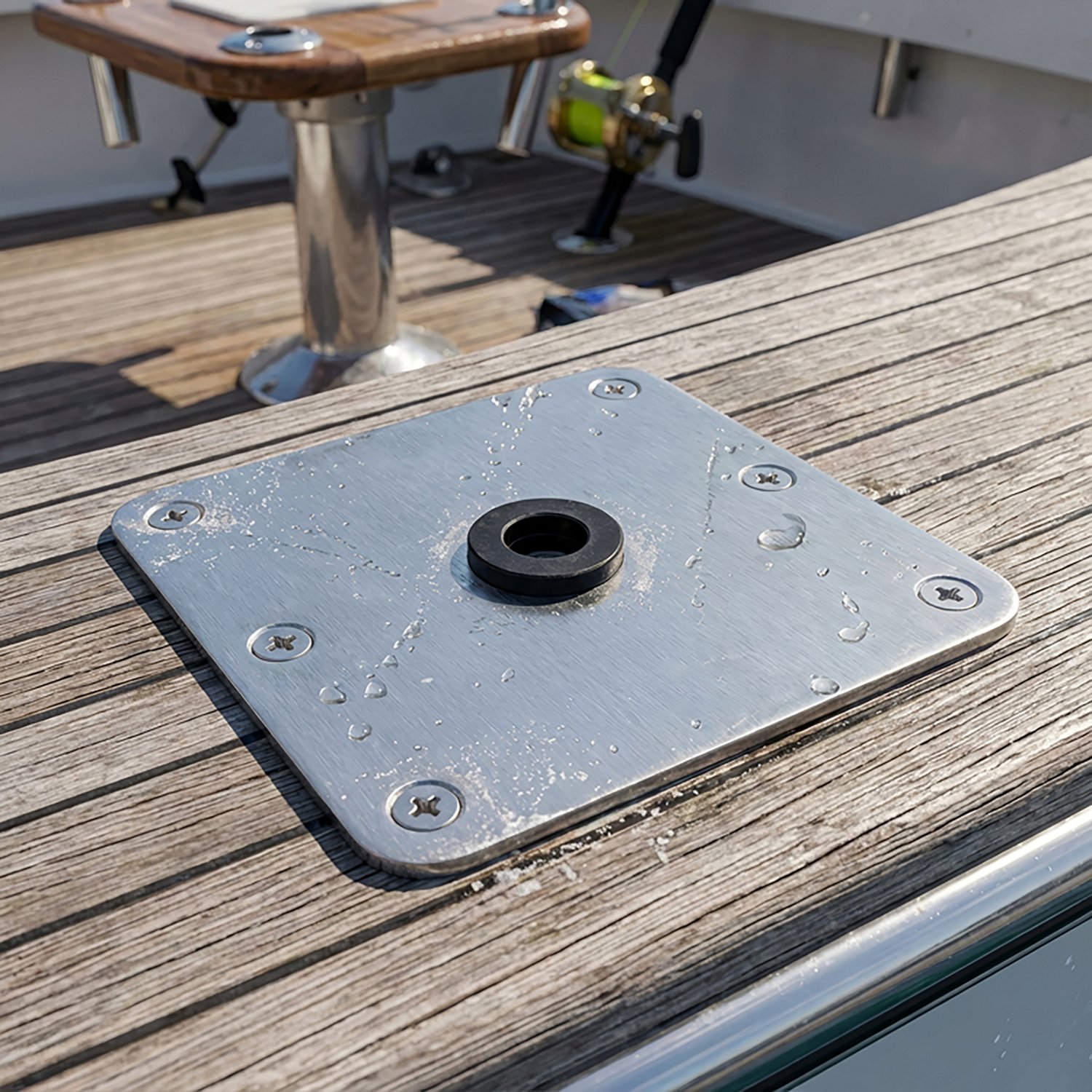 Marine Raider 7 in x 7 in Stainless-Steel Base - view number 2