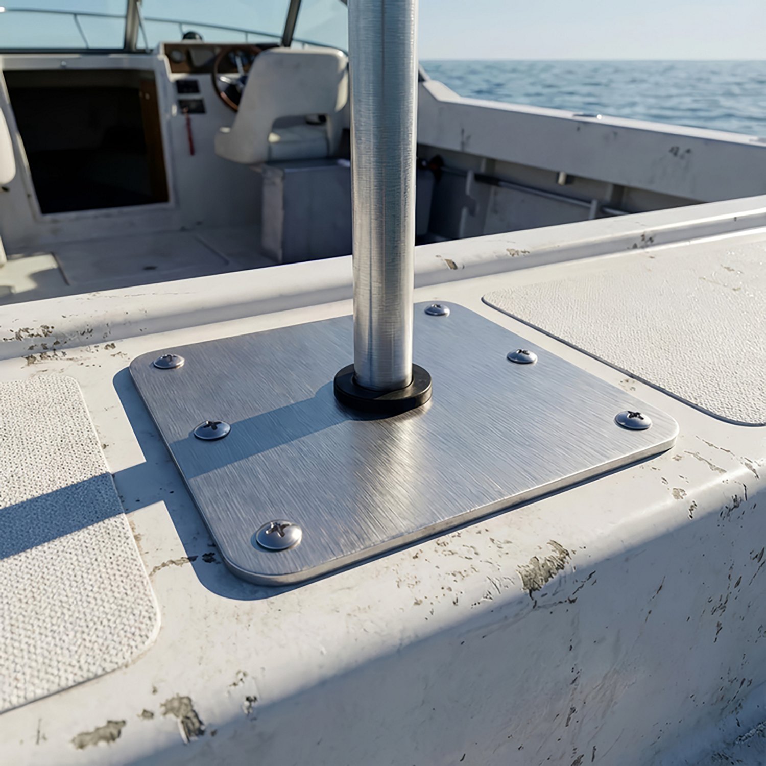 Marine Raider 7 in x 7 in Stainless Steel Base - view number 2