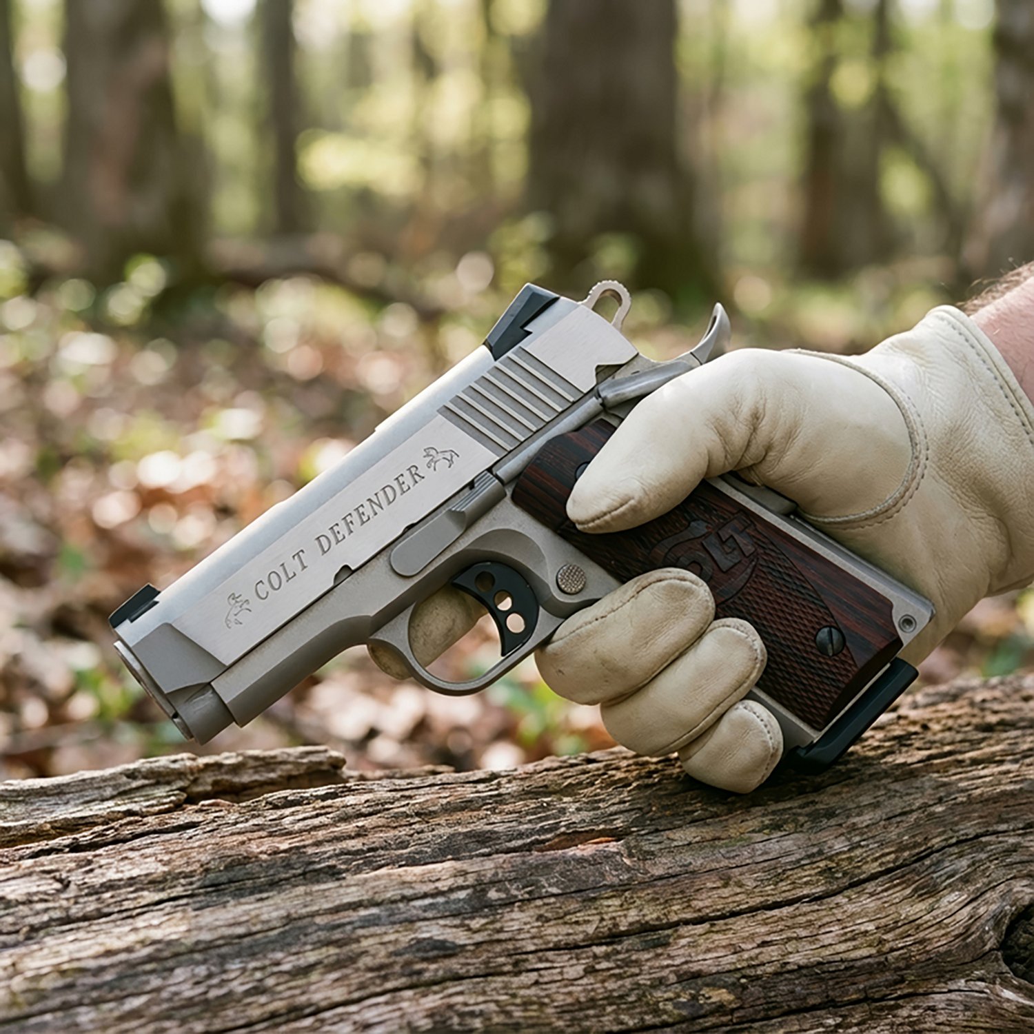 Colt Defender .45 ACP Matte Stainless Semiautomatic Pistol - view number 3