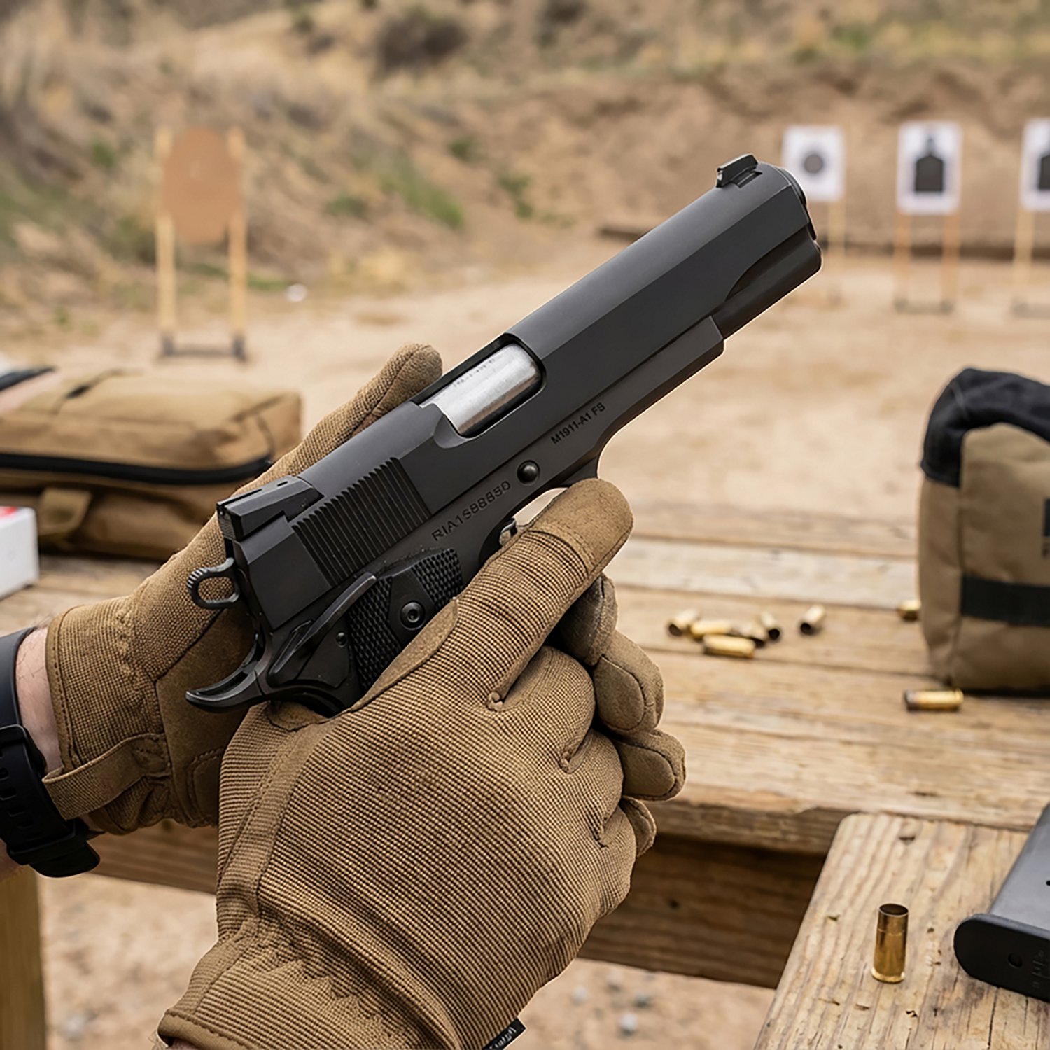 Rock Island Armory 1911 Rock Standard FS 45 ACP Full-Size 8-Round Pistol - view number 2