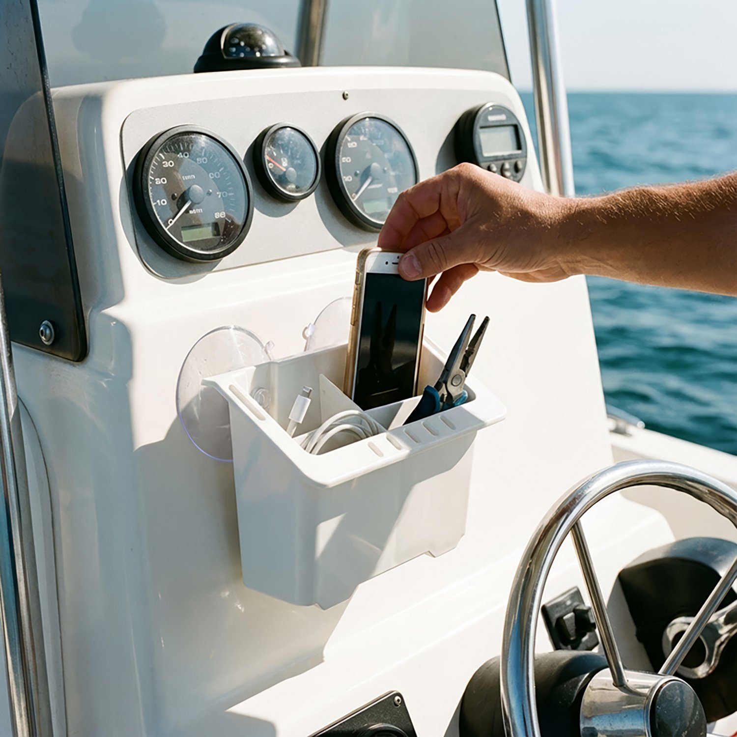 Marine Raider Electronics Caddy with Suction Cups - view number 3