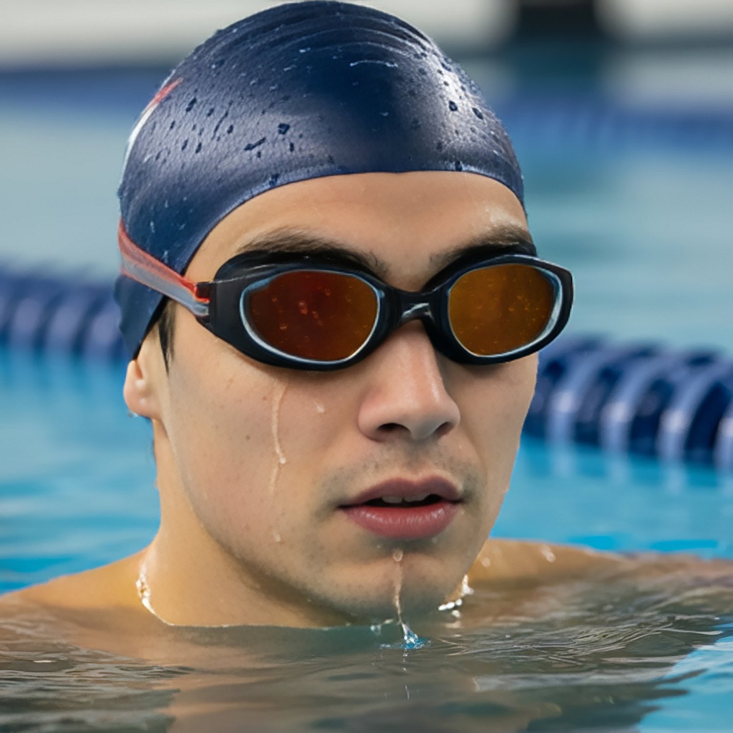 Speedo Adults' Hydro Comfort Mirrored Racing and Training Swim Goggles                                                           - view number 3