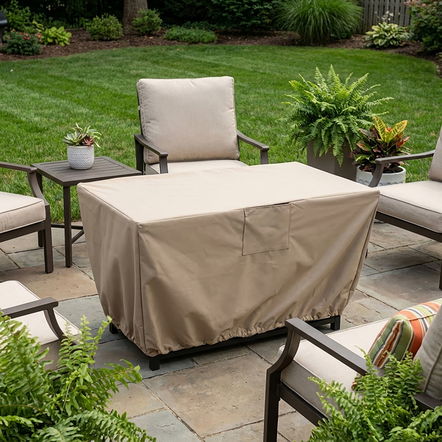 Mosaic Rectangular 42 in x 24 in Fire Pit Cover                                                                                  - view number 2