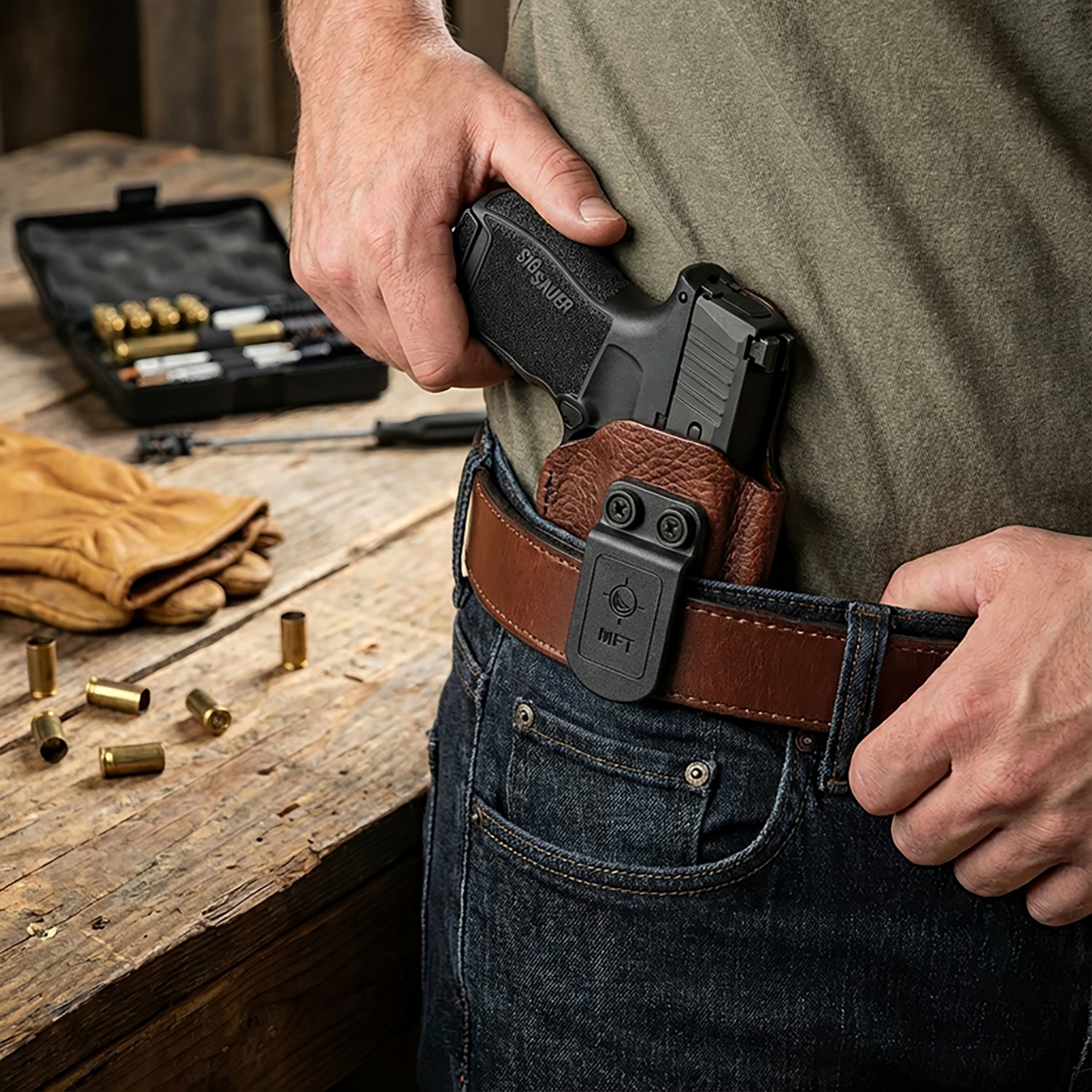 Mission First Tactical Leather Hybrid Sig Sauer P365 IWB Holster - view number 3