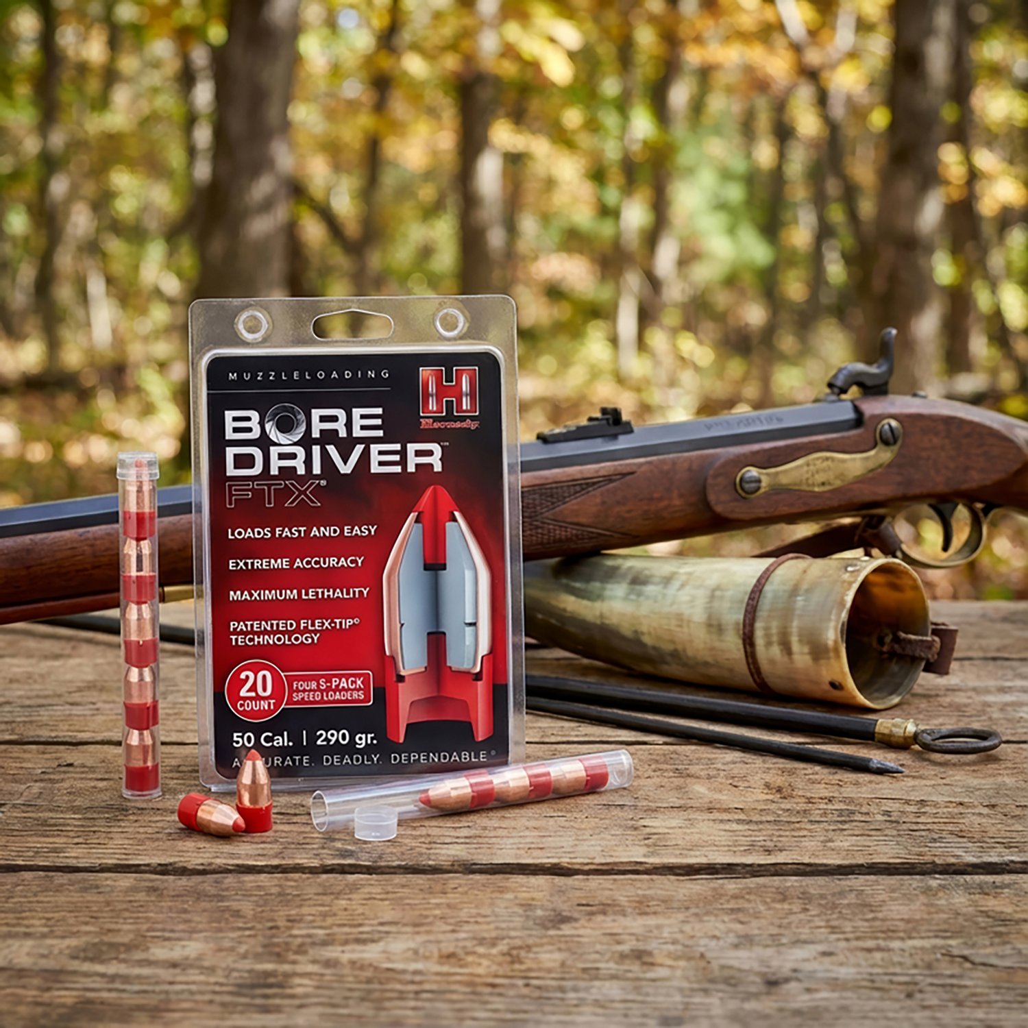 Hornady Bore Drive FTX .50 Cal 290-Grain Ammunition - view number 2