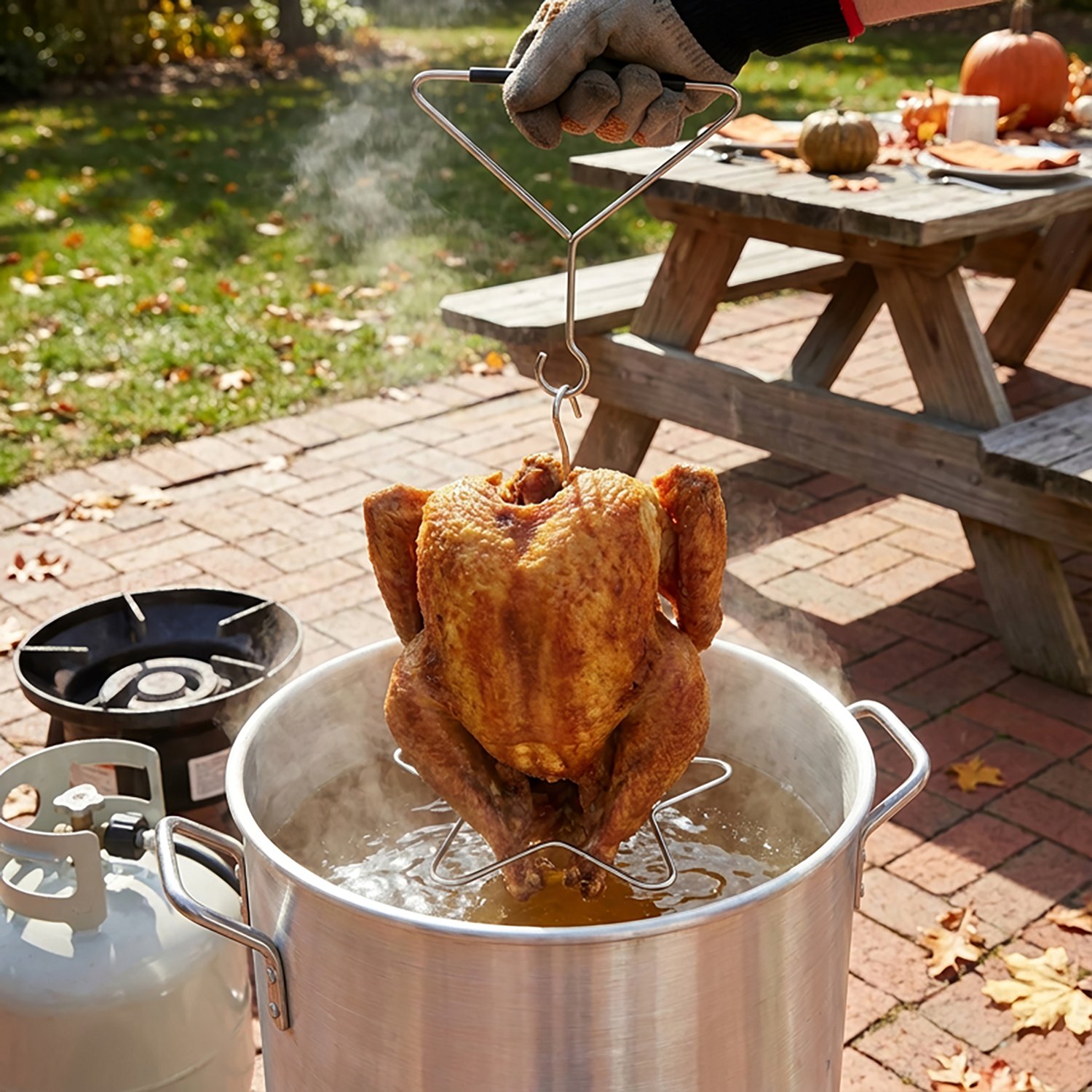 Outdoor Gourmet Poultry Stand and Lifter - view number 2