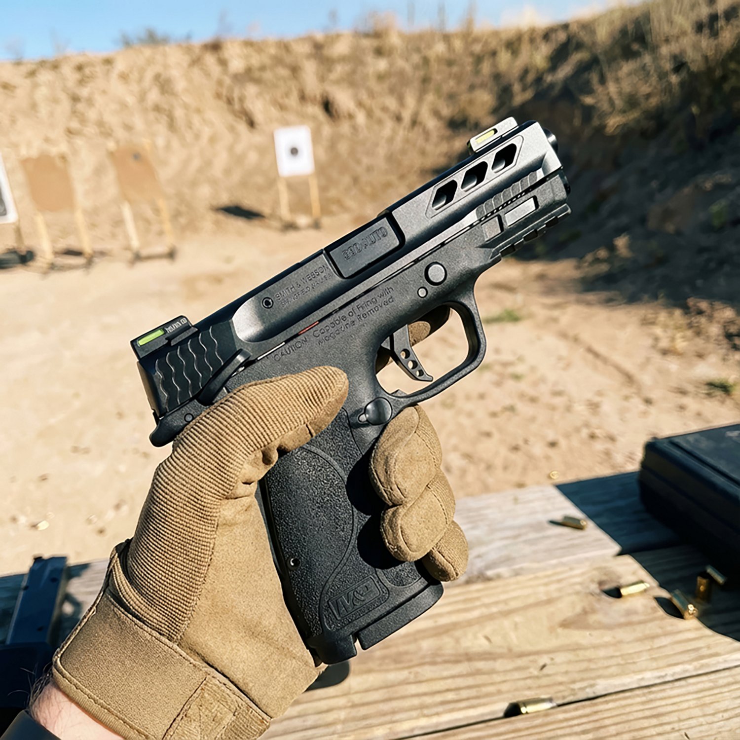 Smith & Wesson Performance Center M&P 380 Shield EZ TS Black Ported Barrel 380 Auto Pistol - view number 3