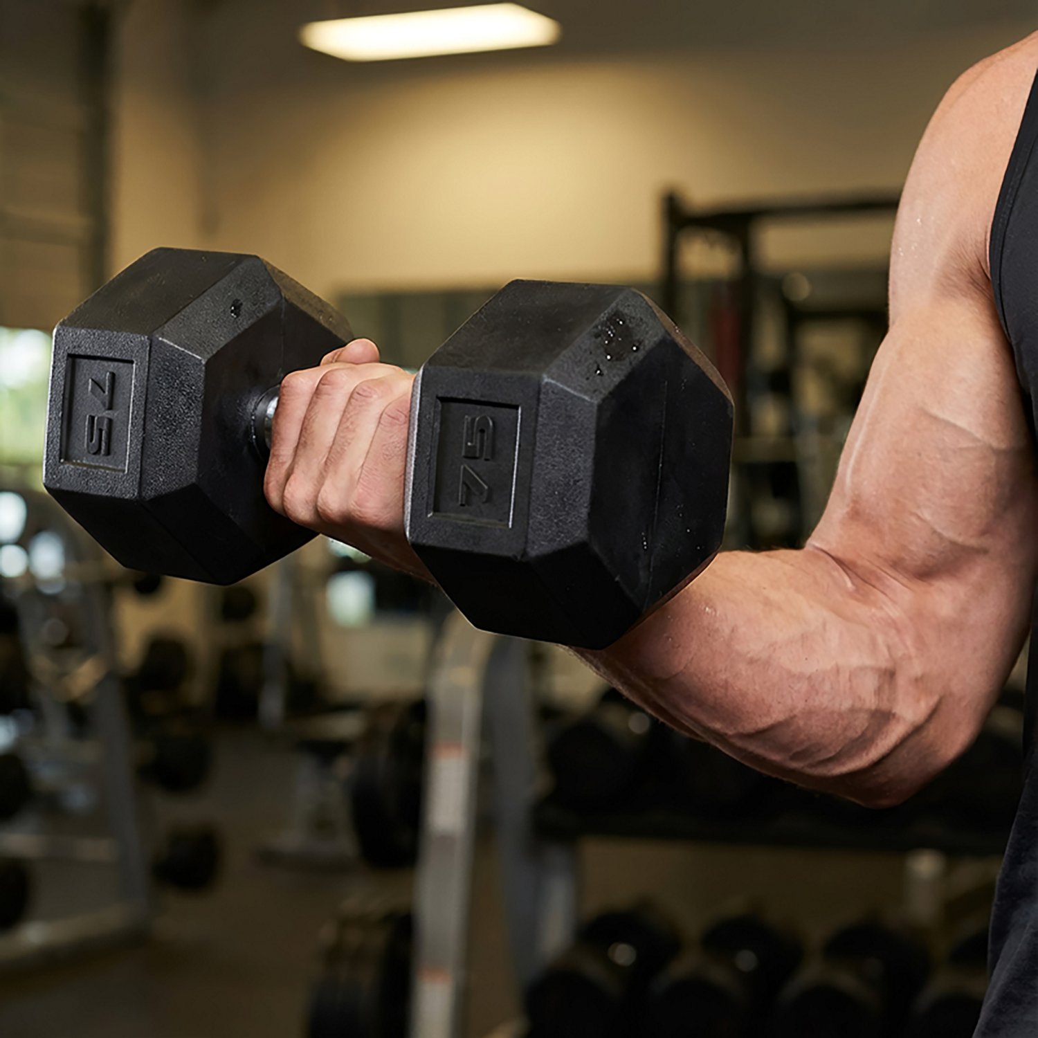 CAP Barbell Rubber Coated Dumbbell – Single - view number 4