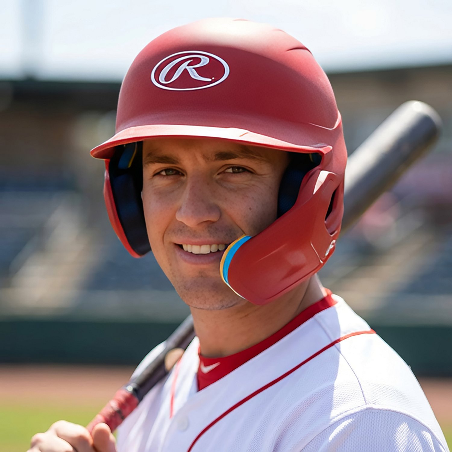 Rawlings Junior Matte Mach Adjust 1Tone RHB Helmet - view number 7