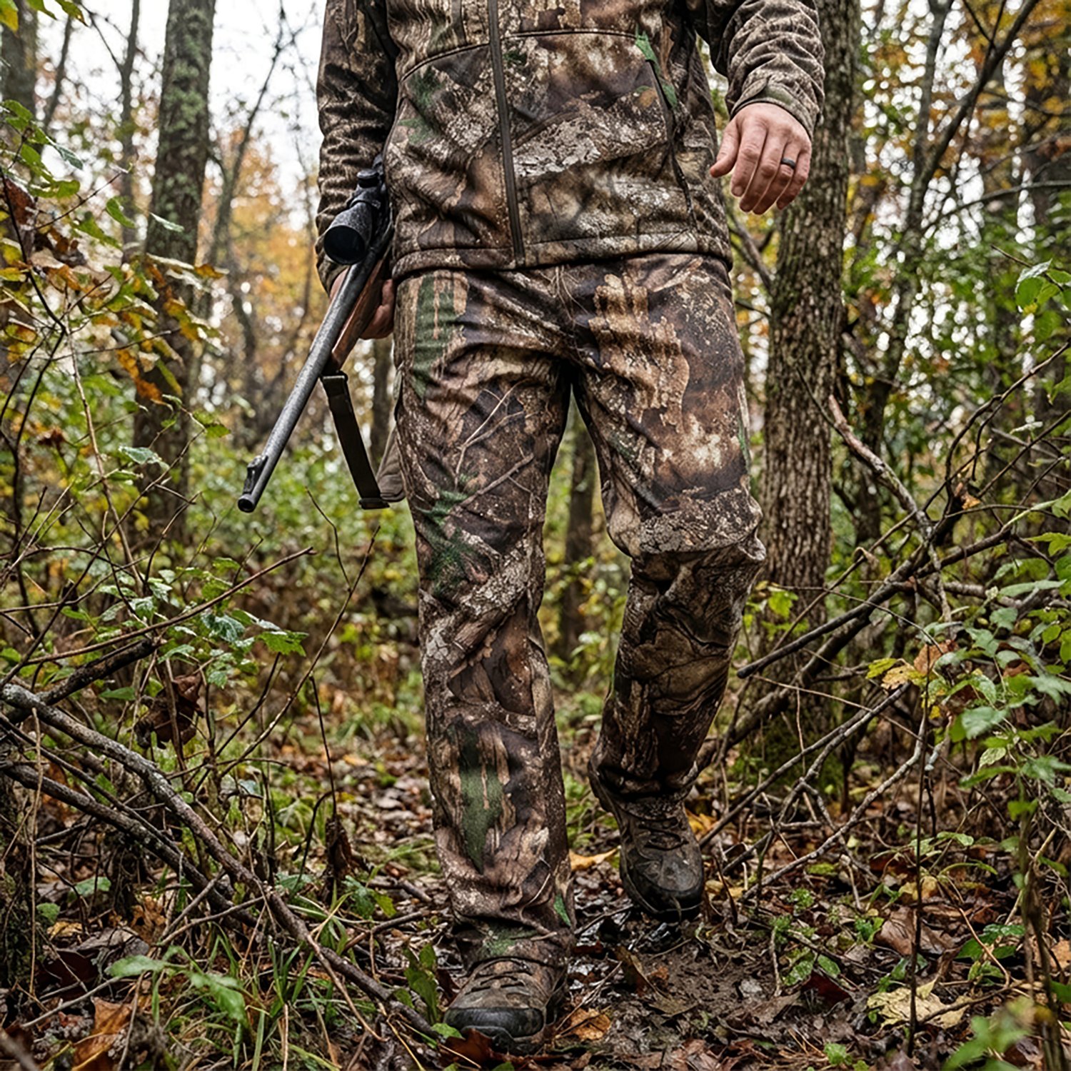 Magellan Outdoors Hunt Gear Men's RealTree Edge Rain Pants                                                                       - view number 6