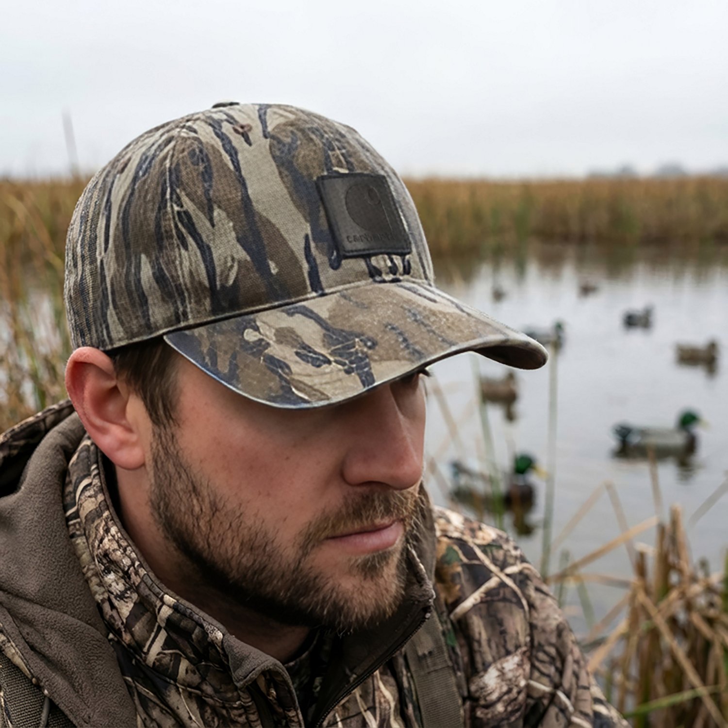 Carhartt Men’s Canvas Camo Cap - view number 3