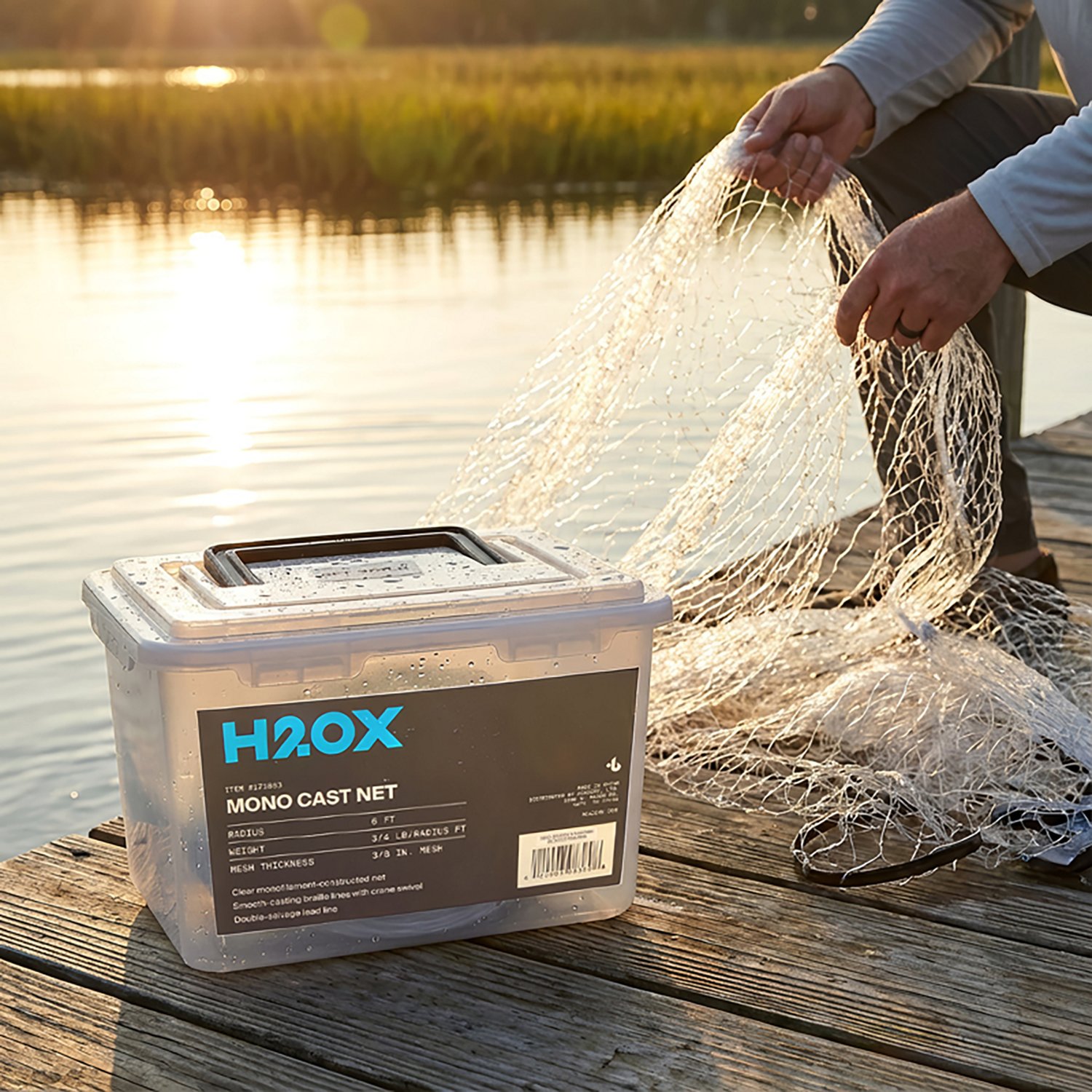 H2OX 6 foot Mono 3/4 Lb Cast Net - view number 3