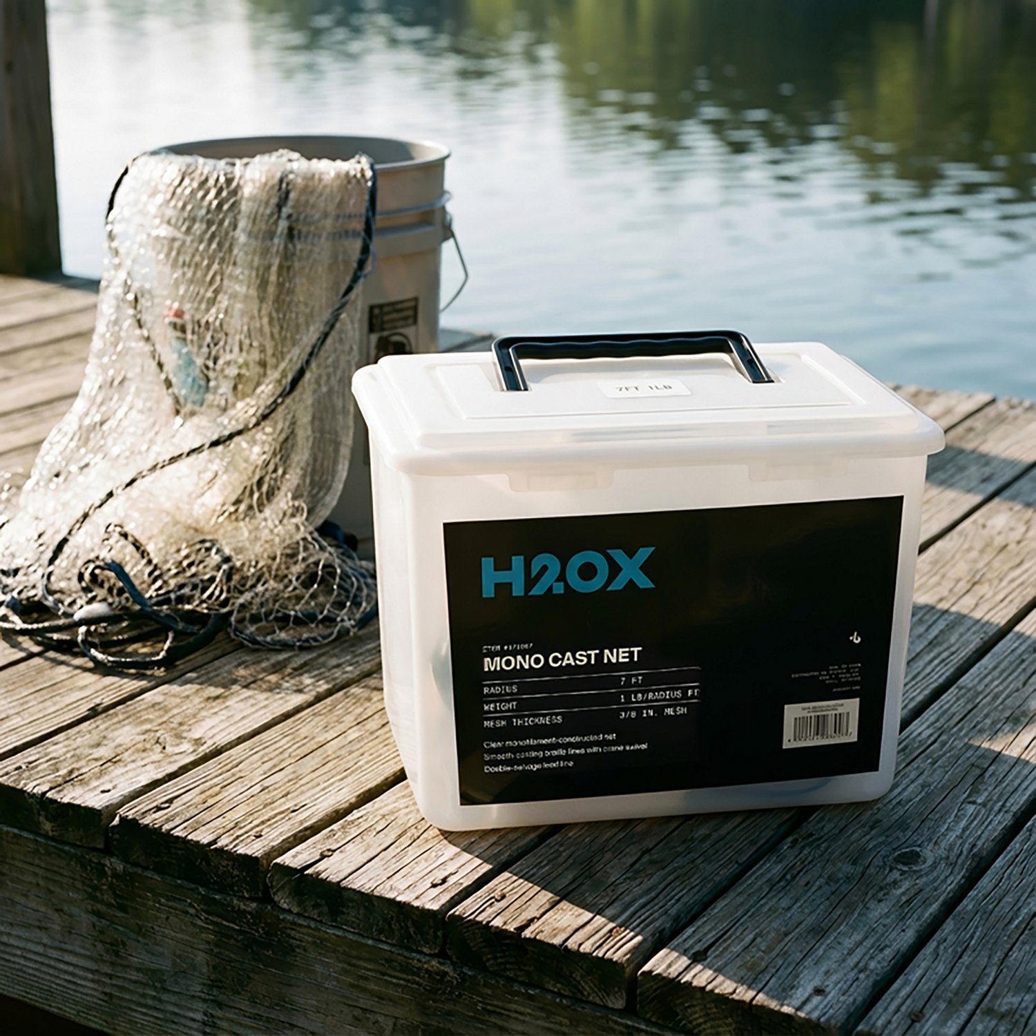 H2OX 7ft 1Lb Monofilament Cast Net - view number 2