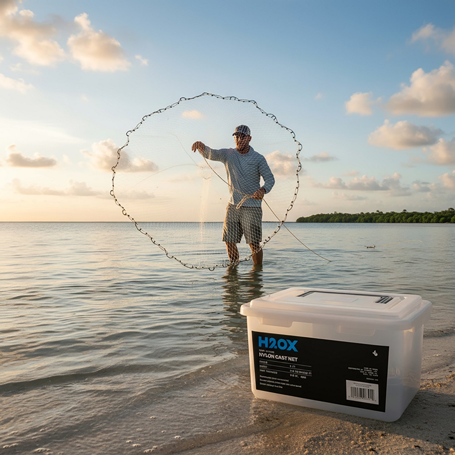 H2OX 4ft 0.75Lb Nylon Cast Net - view number 2