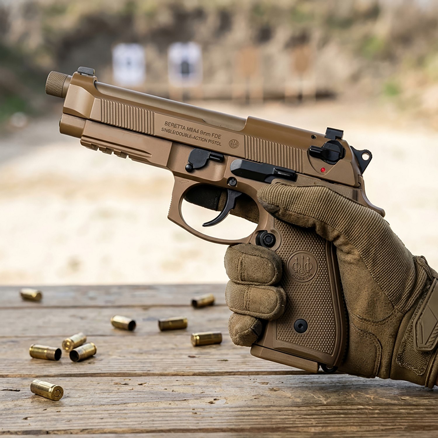 Beretta M9A4 9mm FDE Single/Double-Action Pistol - view number 4