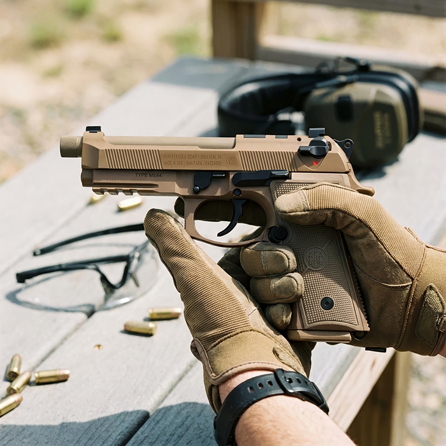 Beretta M9A4 FDE Centurion 9mm Single/Double-Action Pistol - view number 2