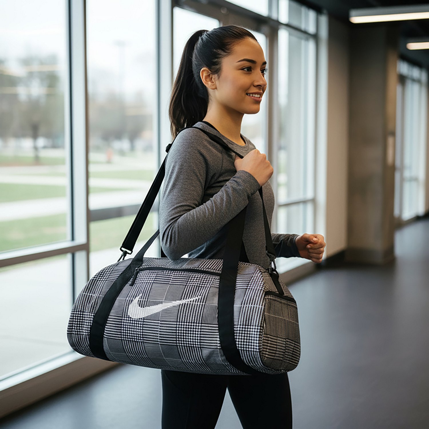 Nike Women's Plaid Gym Bag | Free Shipping at Academy