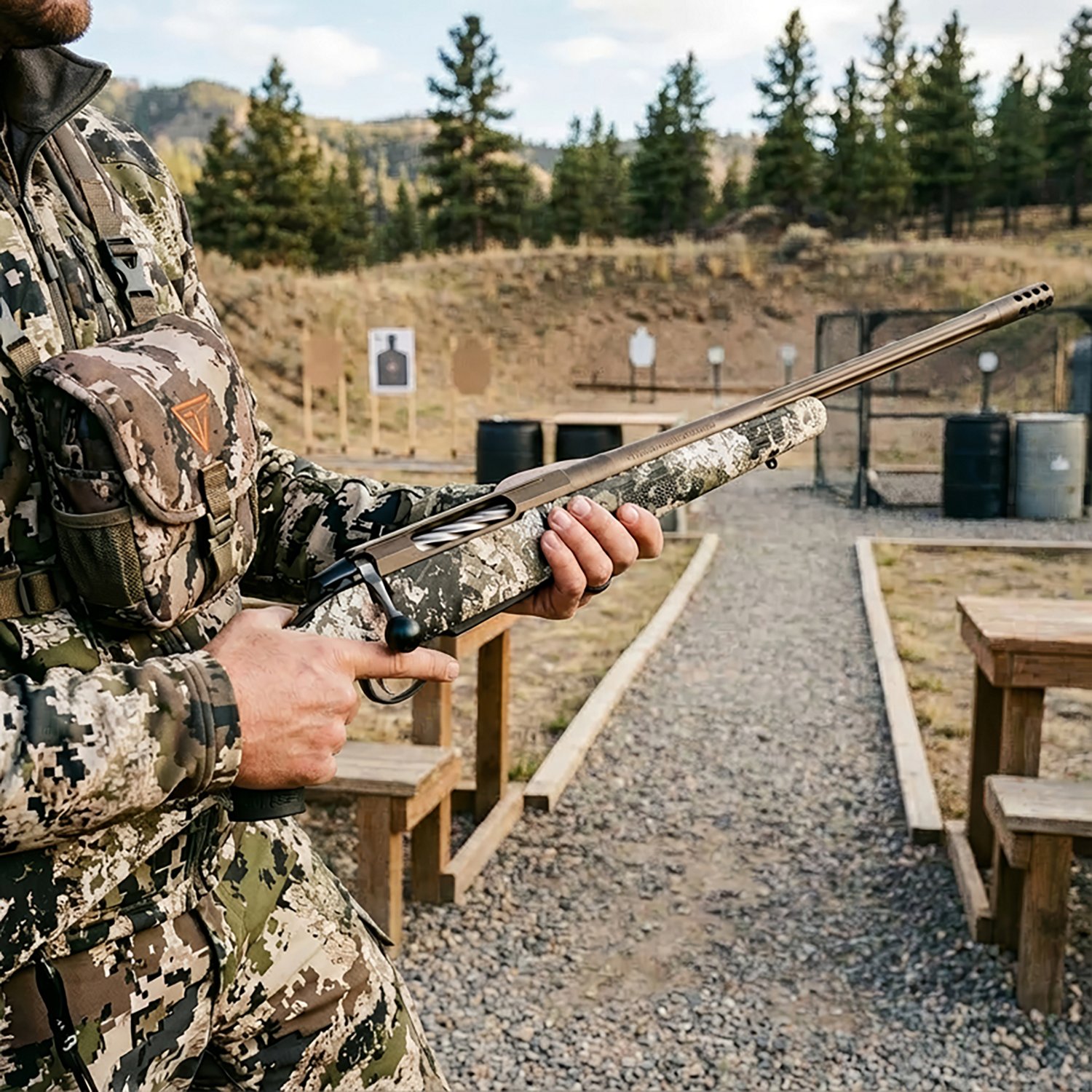 Tikka T3x Lite Veil Camo 6.5 Creedmoor Bolt Action Rifle  - view number 2