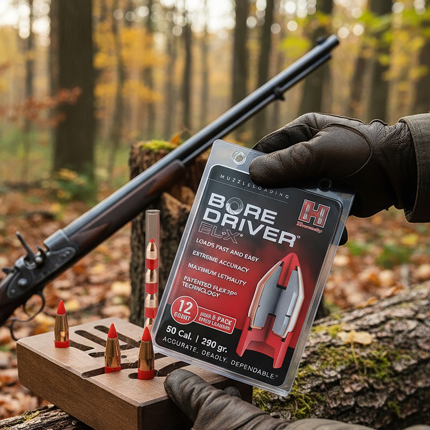 Hornady Bore Driver ELD-X 50 Cal 340-Grain Muzzleloader 12 Rounds - view number 2