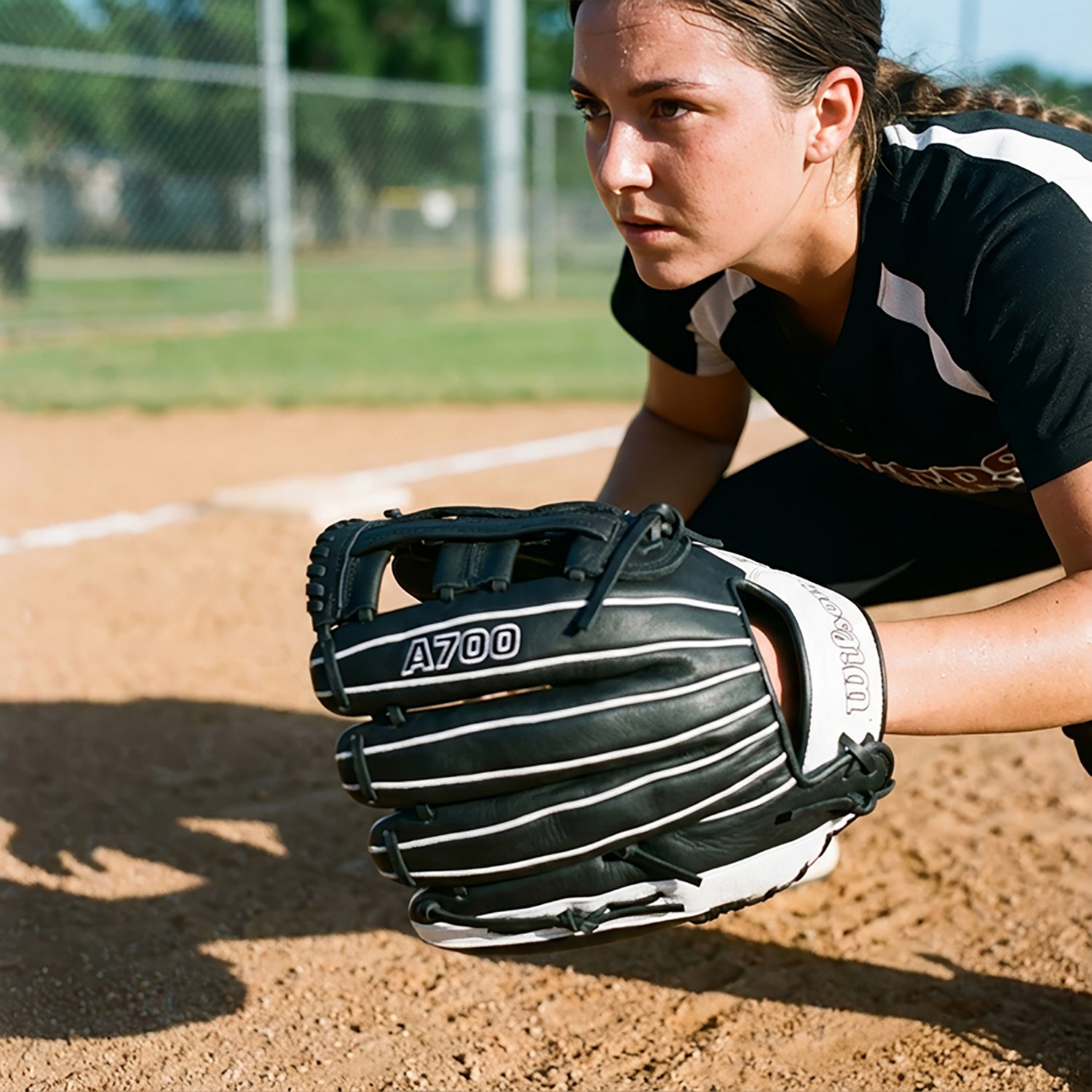 Wilson 12 in A700 Fastpitch Fielding Glove - view number 7