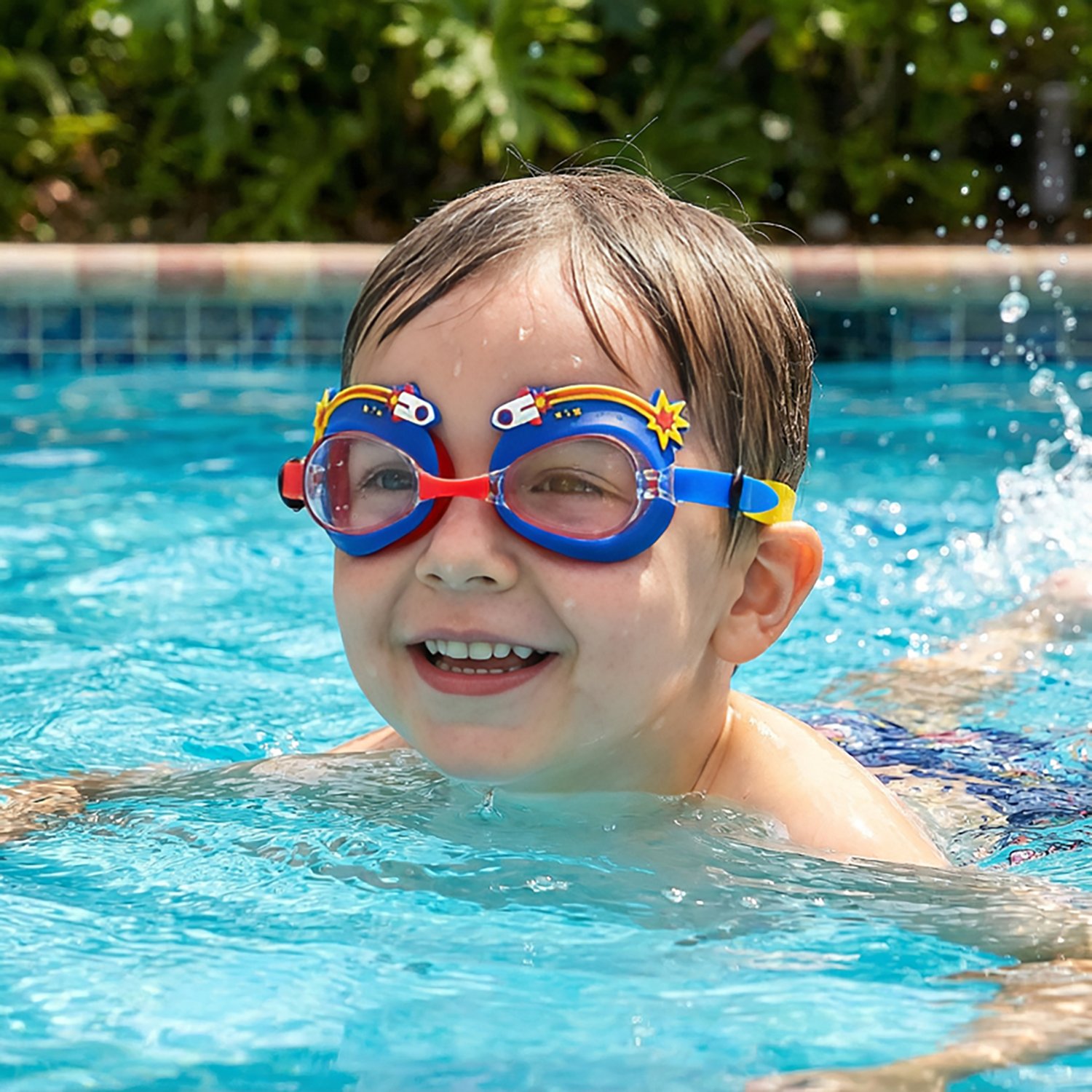 Aqua2ude Boys' Rocket Ship Swim Goggles - view number 2