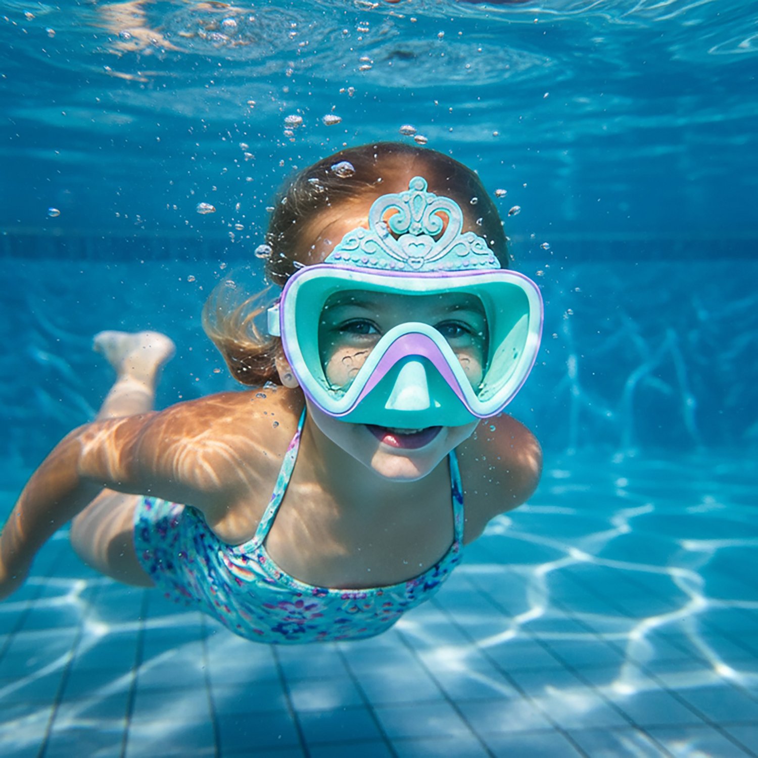 Aqua2ude Girls' Princess Elsa Swim Mask - view number 2